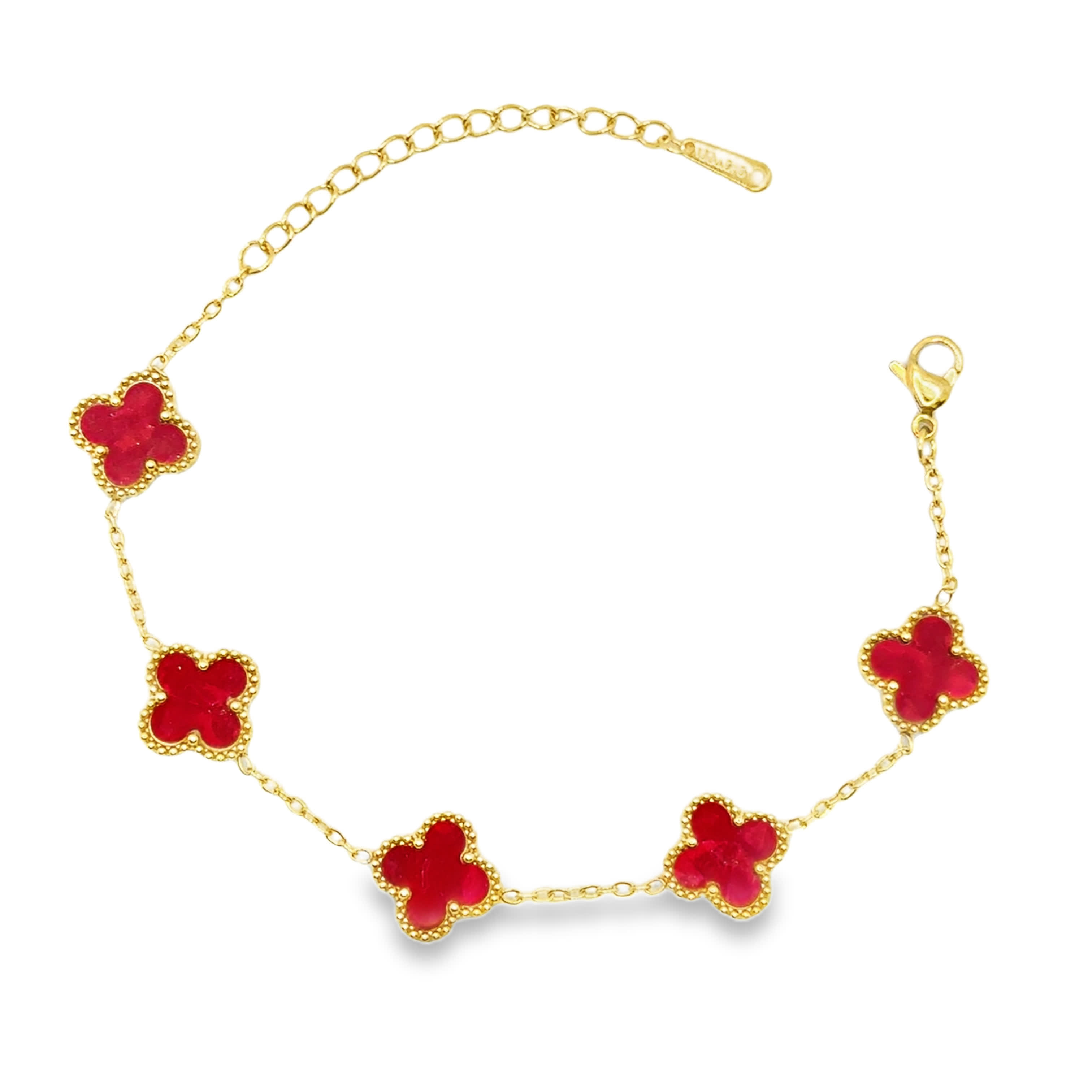 Bransoletka z Okrągłymi Rubinowymi Akcentami