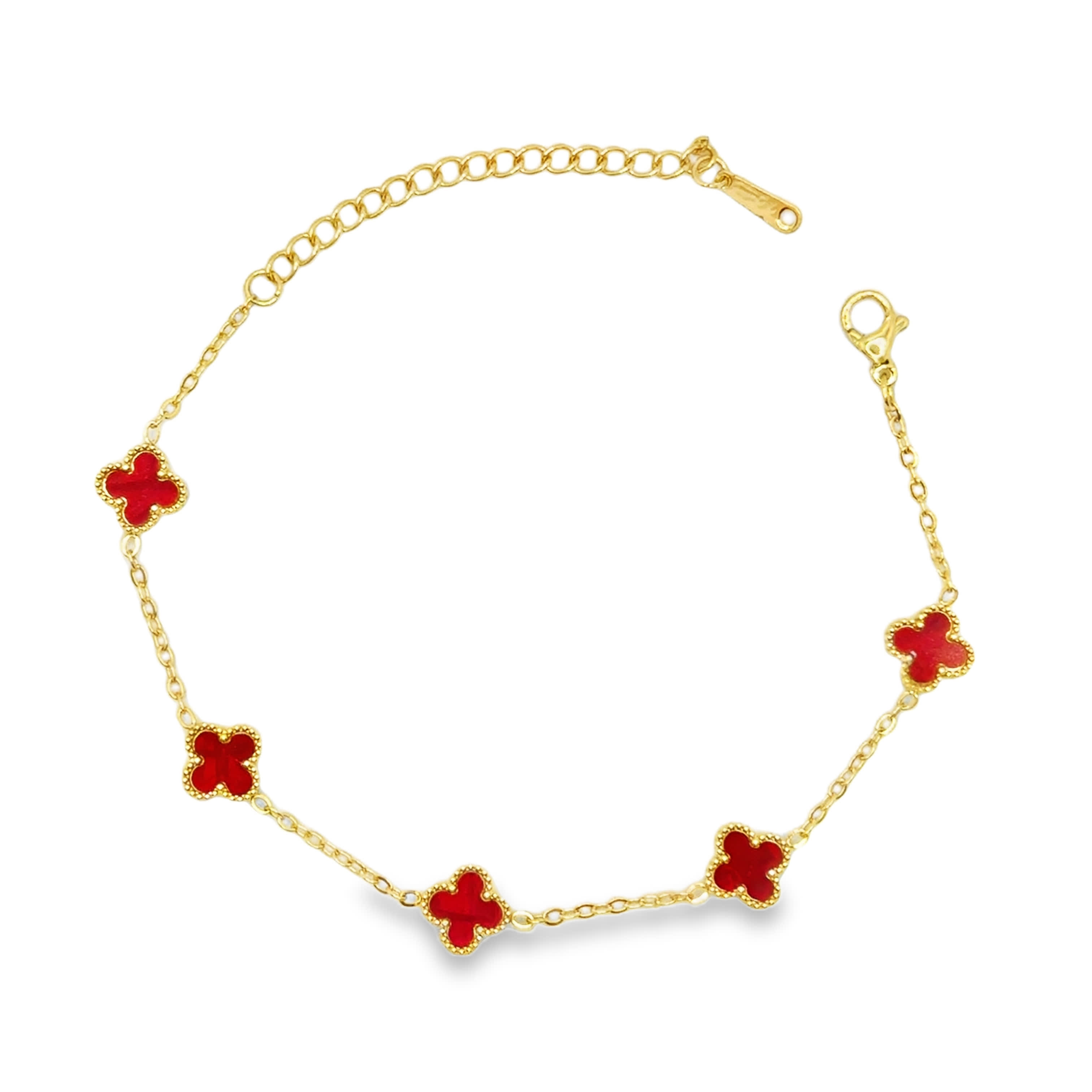 Bransoletka z Okrągłymi Rubinowymi Akcentami