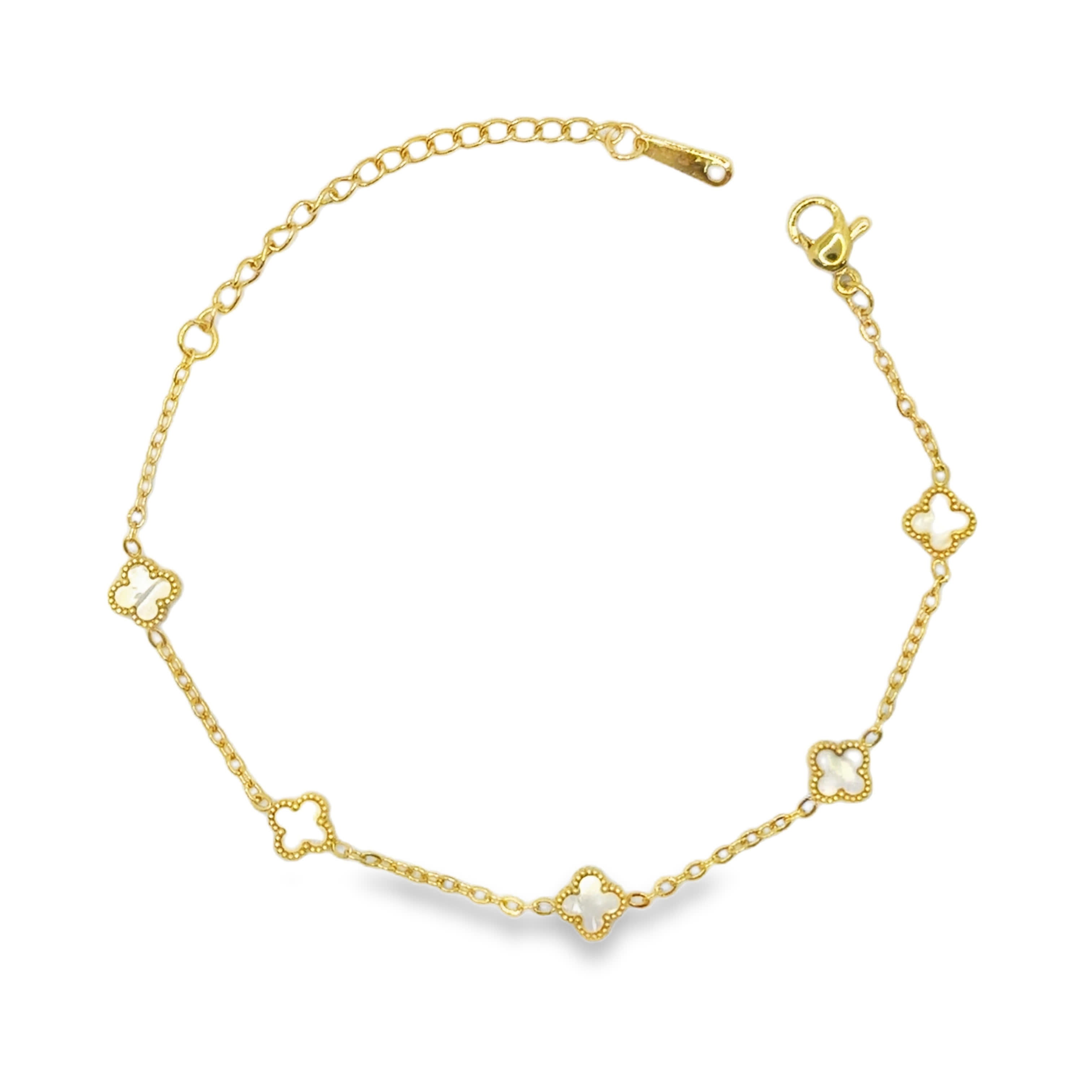 Bransoletka z Perłowymi Akcentami Koniczyny