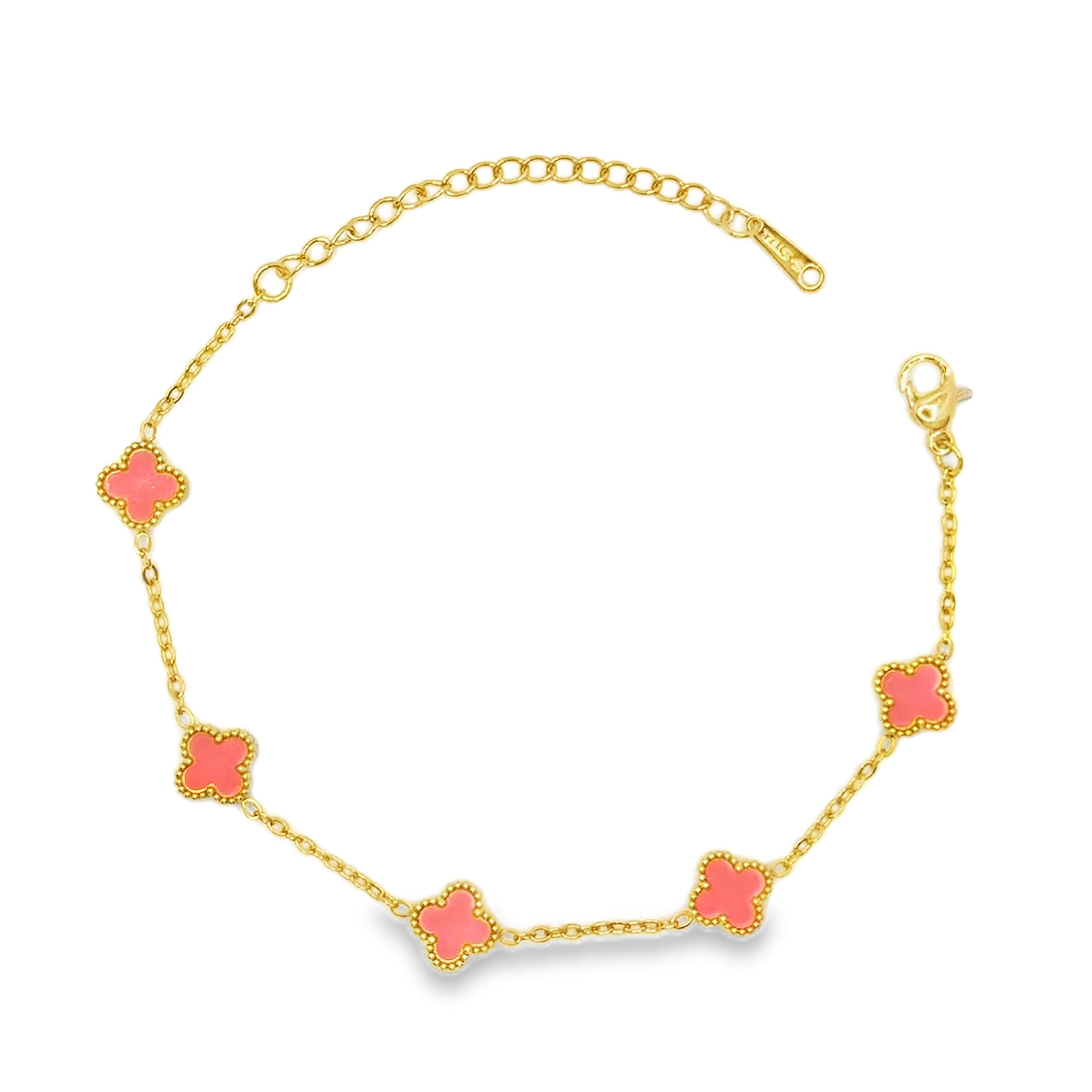 Bransoletka z Okrągłymi Kamieniami Koralowymi