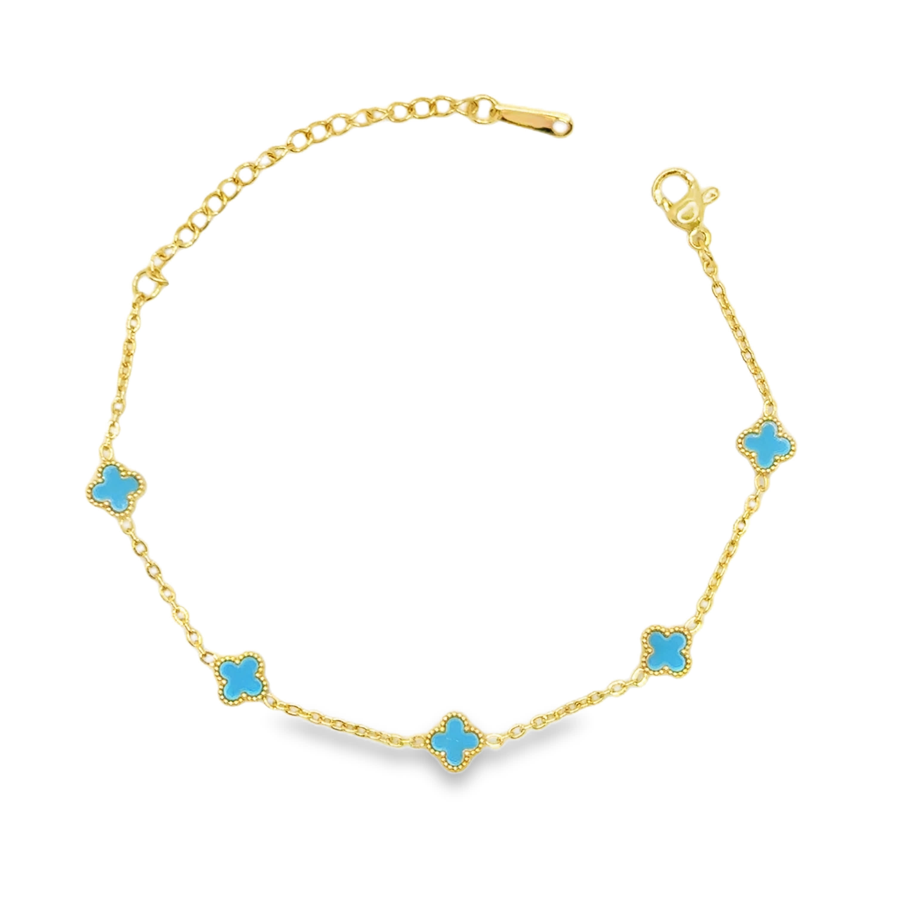 Bransoletka z Turkusowymi Kaboszonami