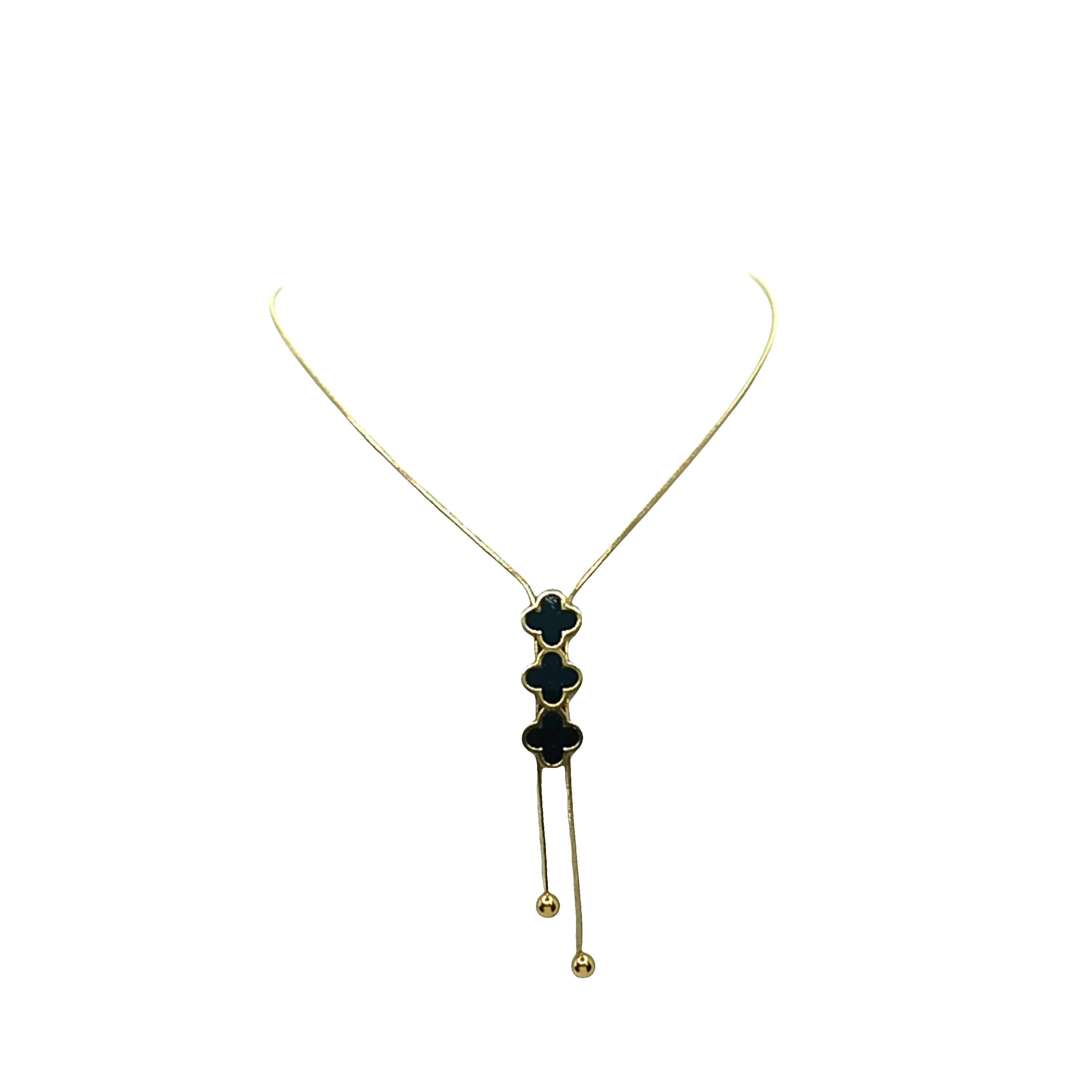 Złocony naszyjnik z koniczyną