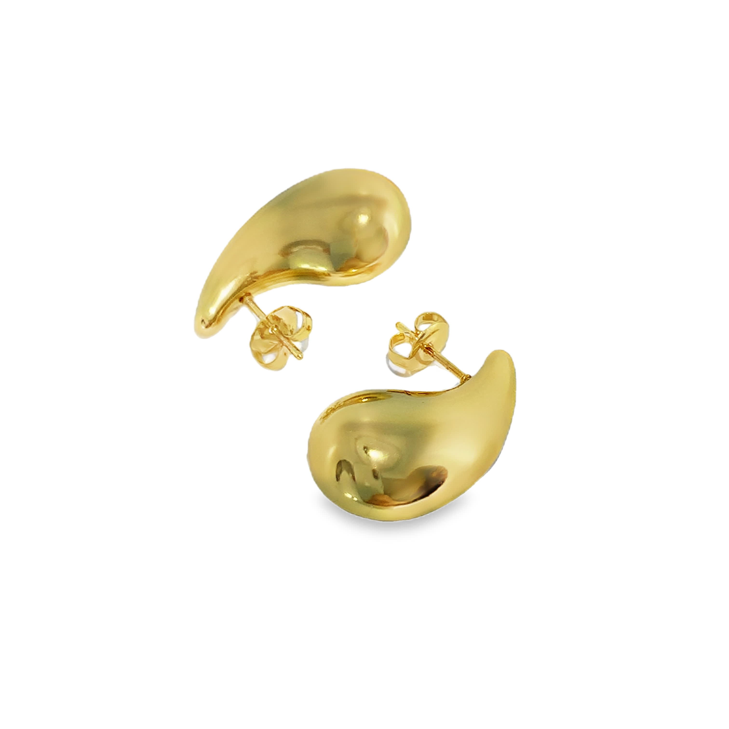 Klasyczne złocone kolczyki