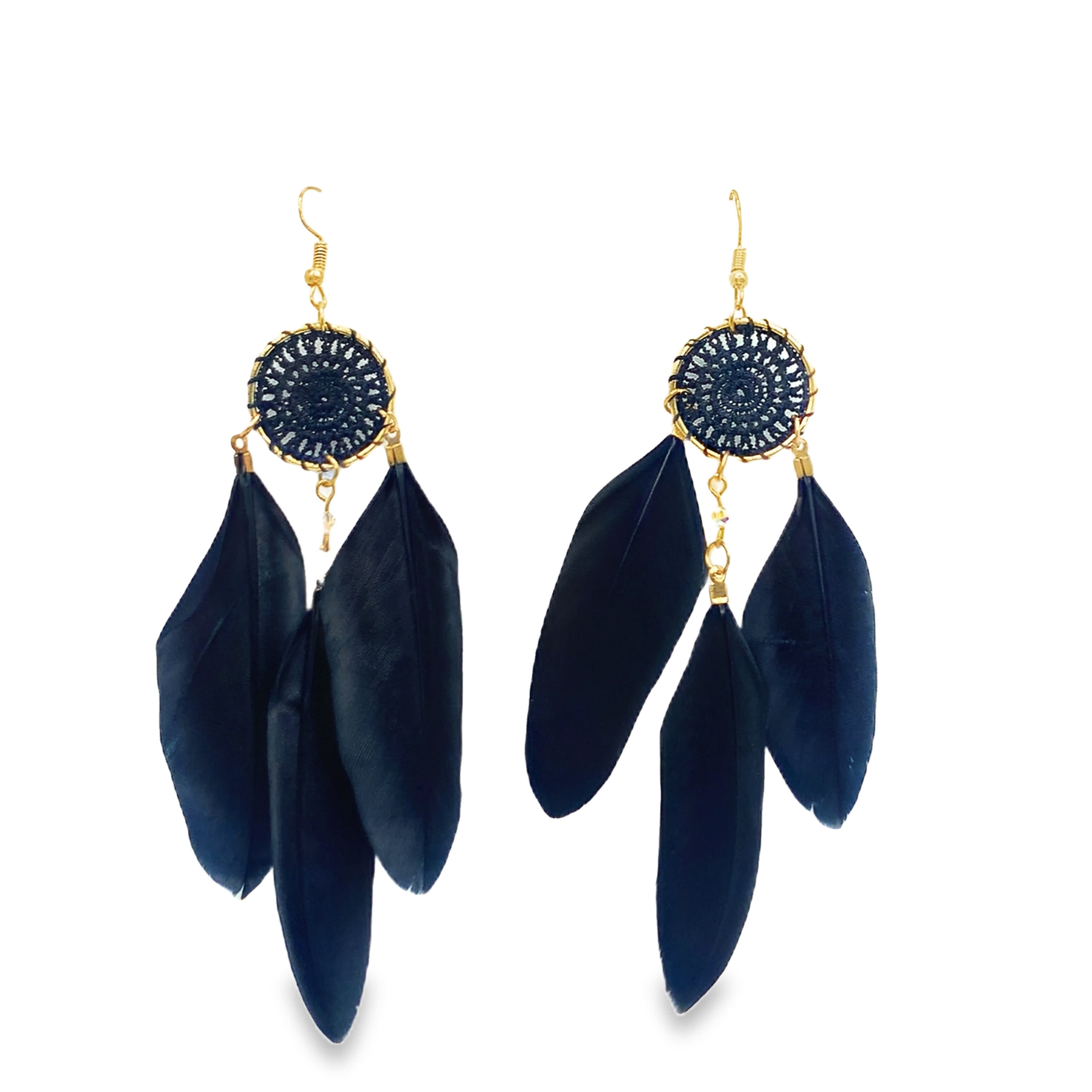 Eleganckie złocone kolczyki wiszące