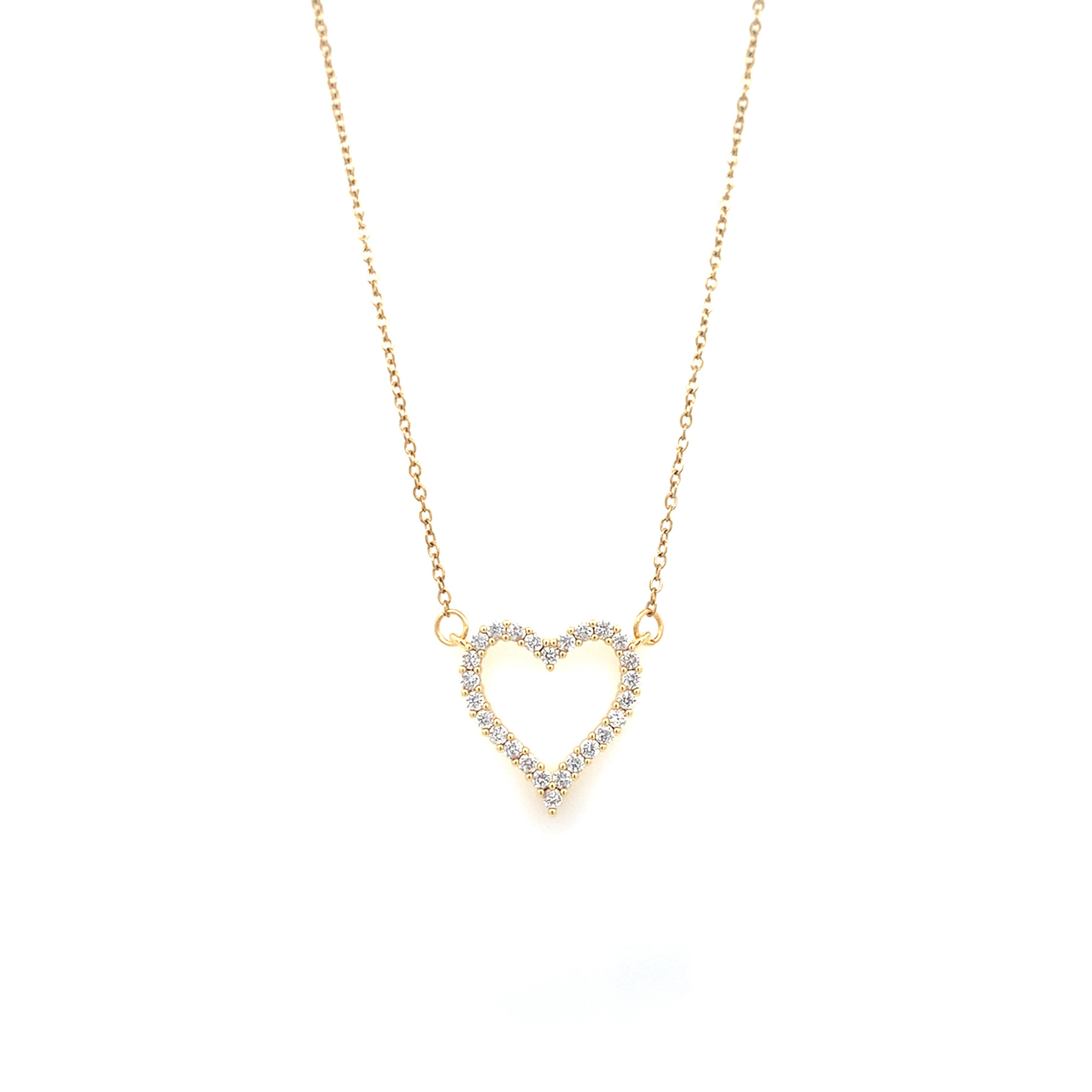 Elegancki naszyjnik z wisiorkiem w kształcie serca