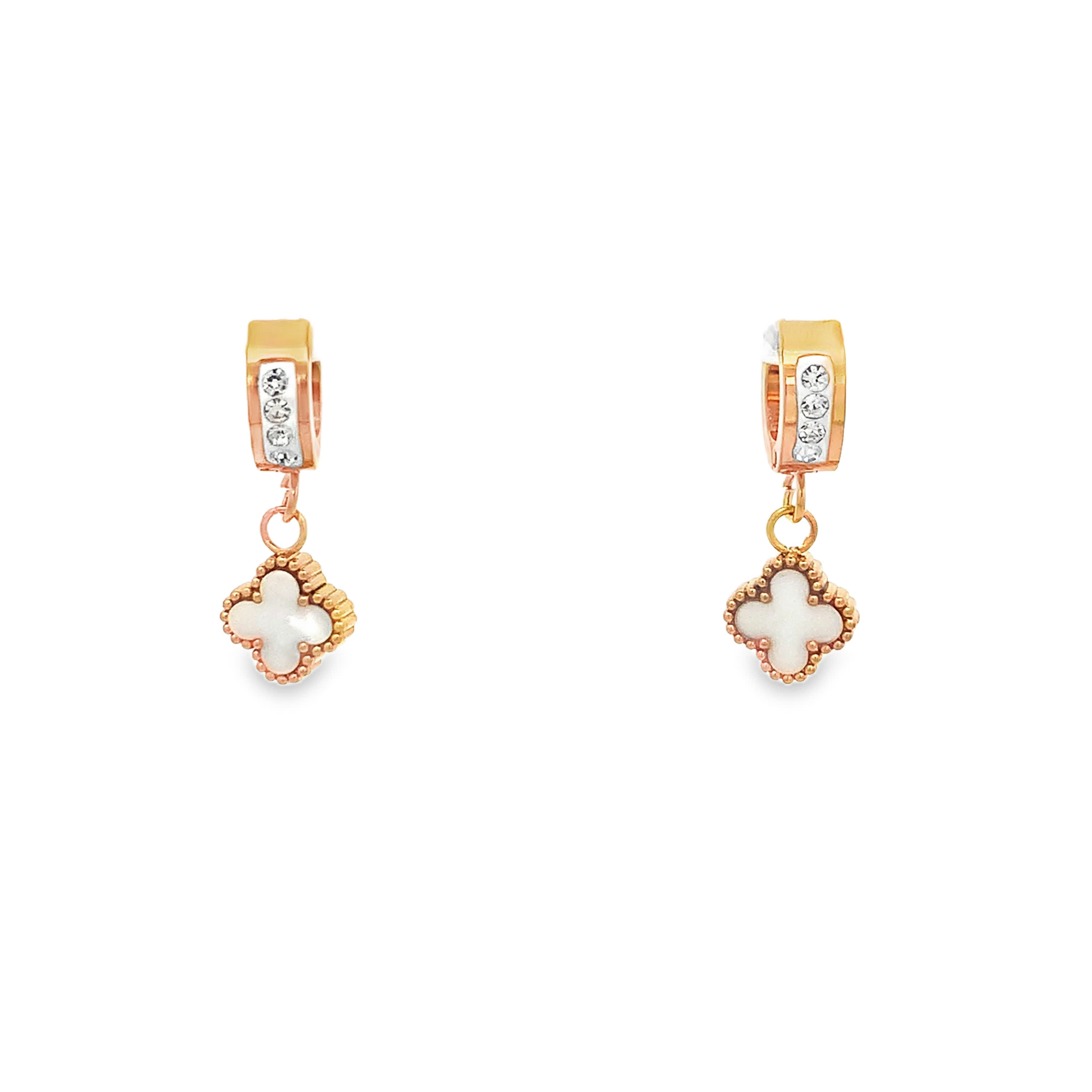 Eleganckie kolczyki w 2 i bieli