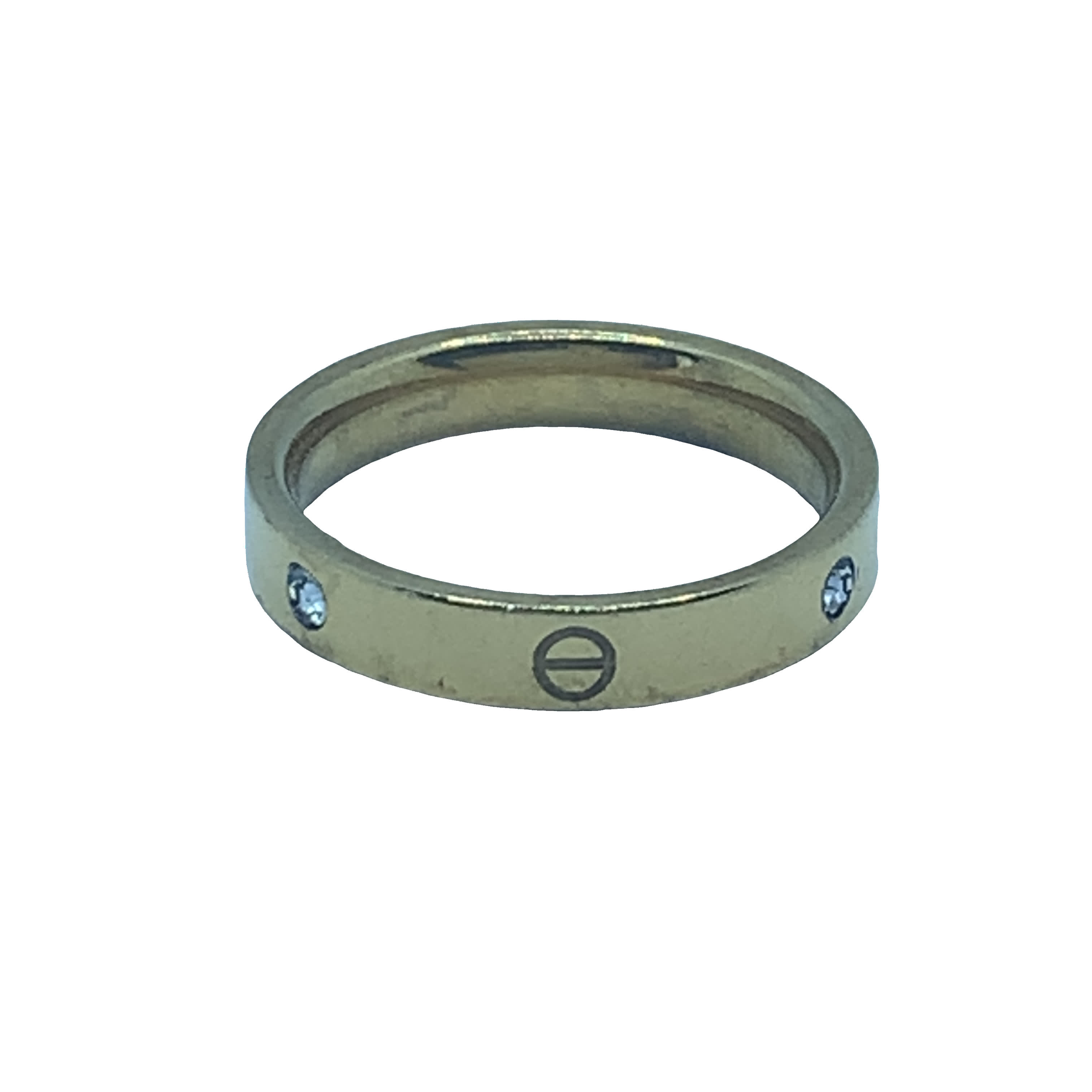 Elegancki Złocony Pierścionek