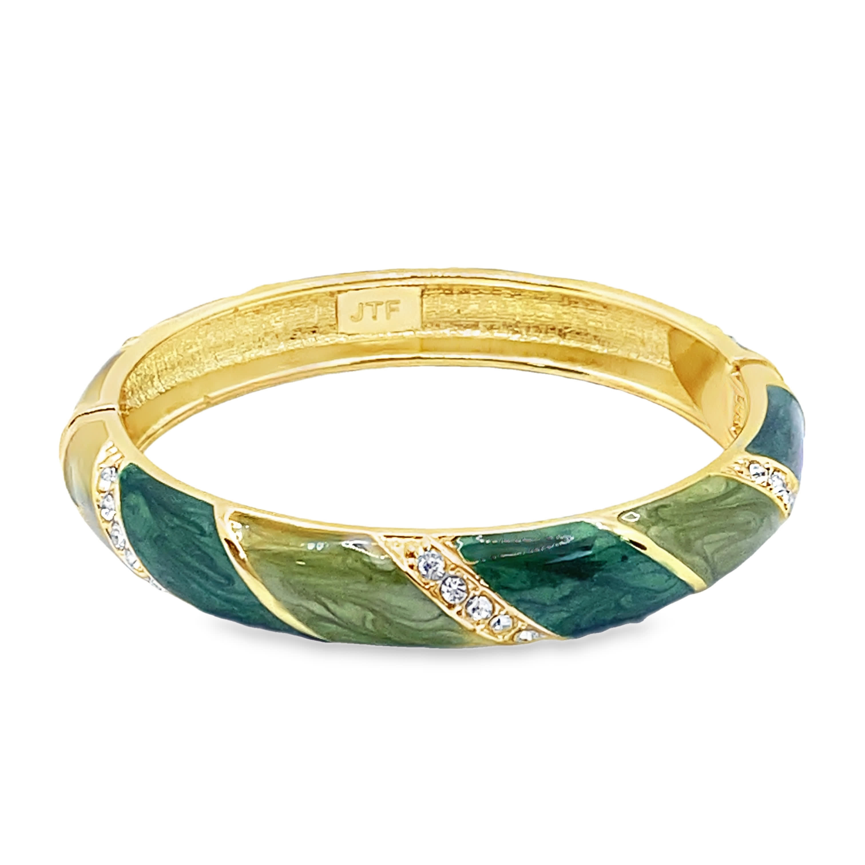 Bransoletka ze złoconej stali z akcentami i