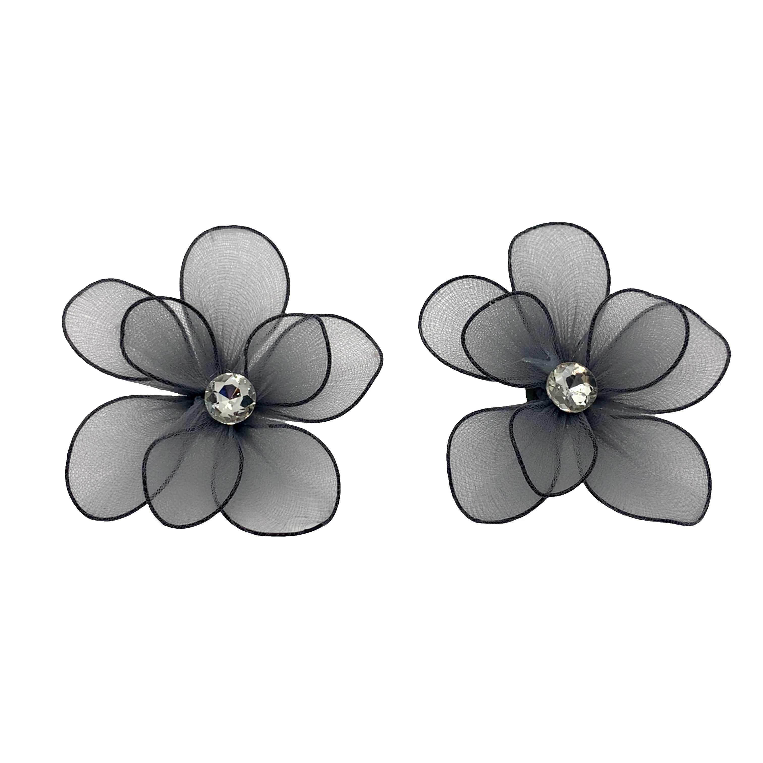 Eleganckie okrągłe kolczyki z kamieniami