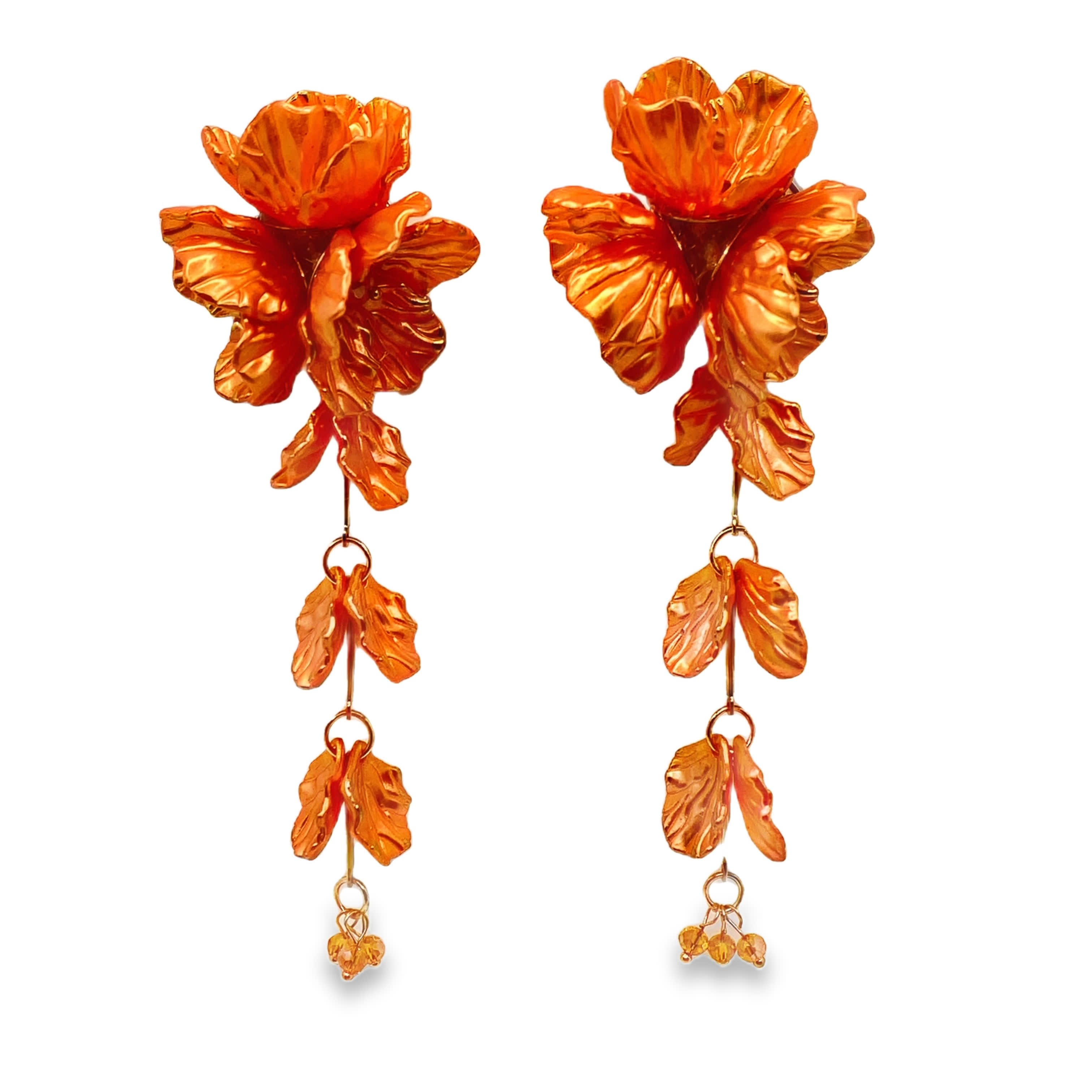 Kolczyki z motywem kwiatowym