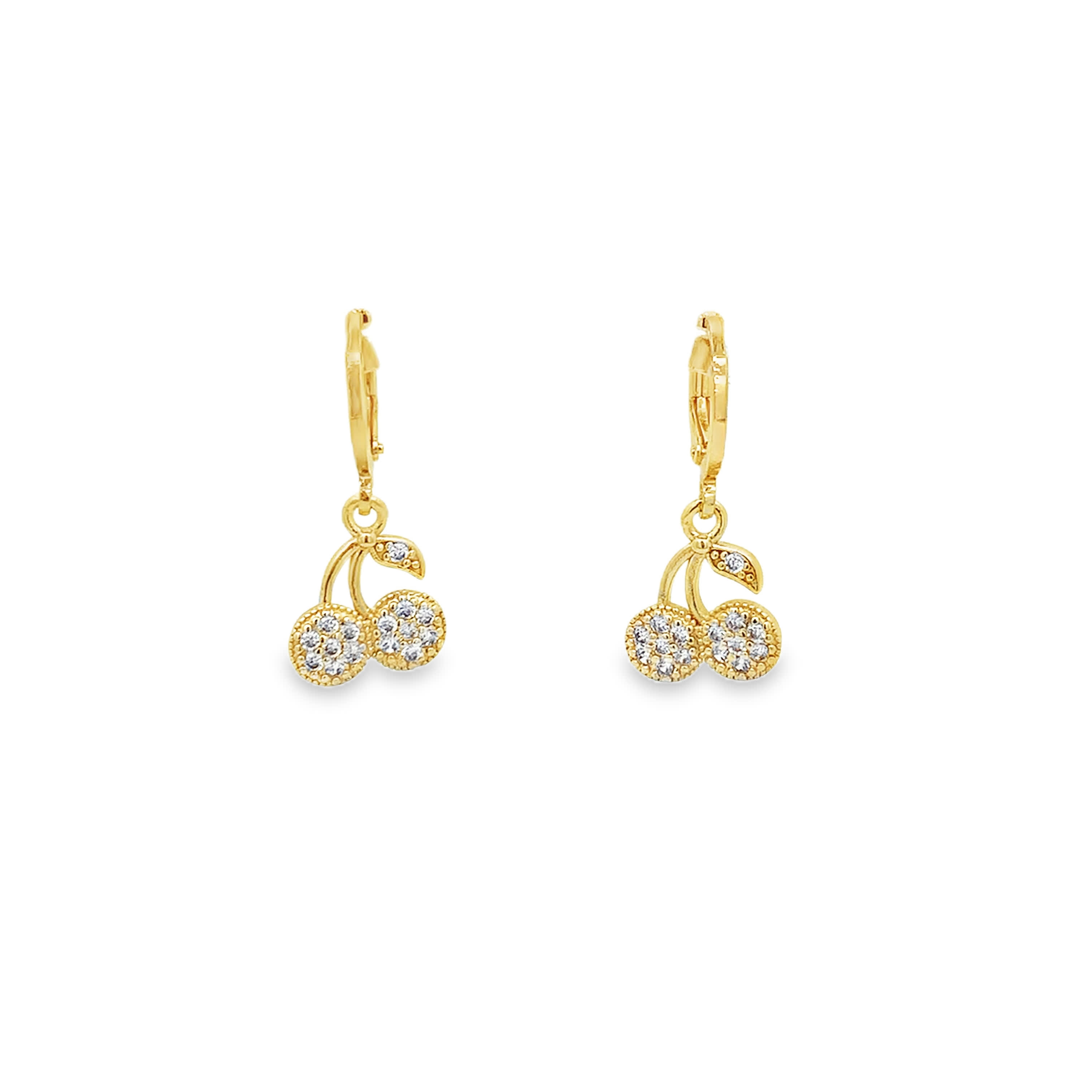 Kolczyki koła w kolorze żółtego złota z okrągłymi diamentami