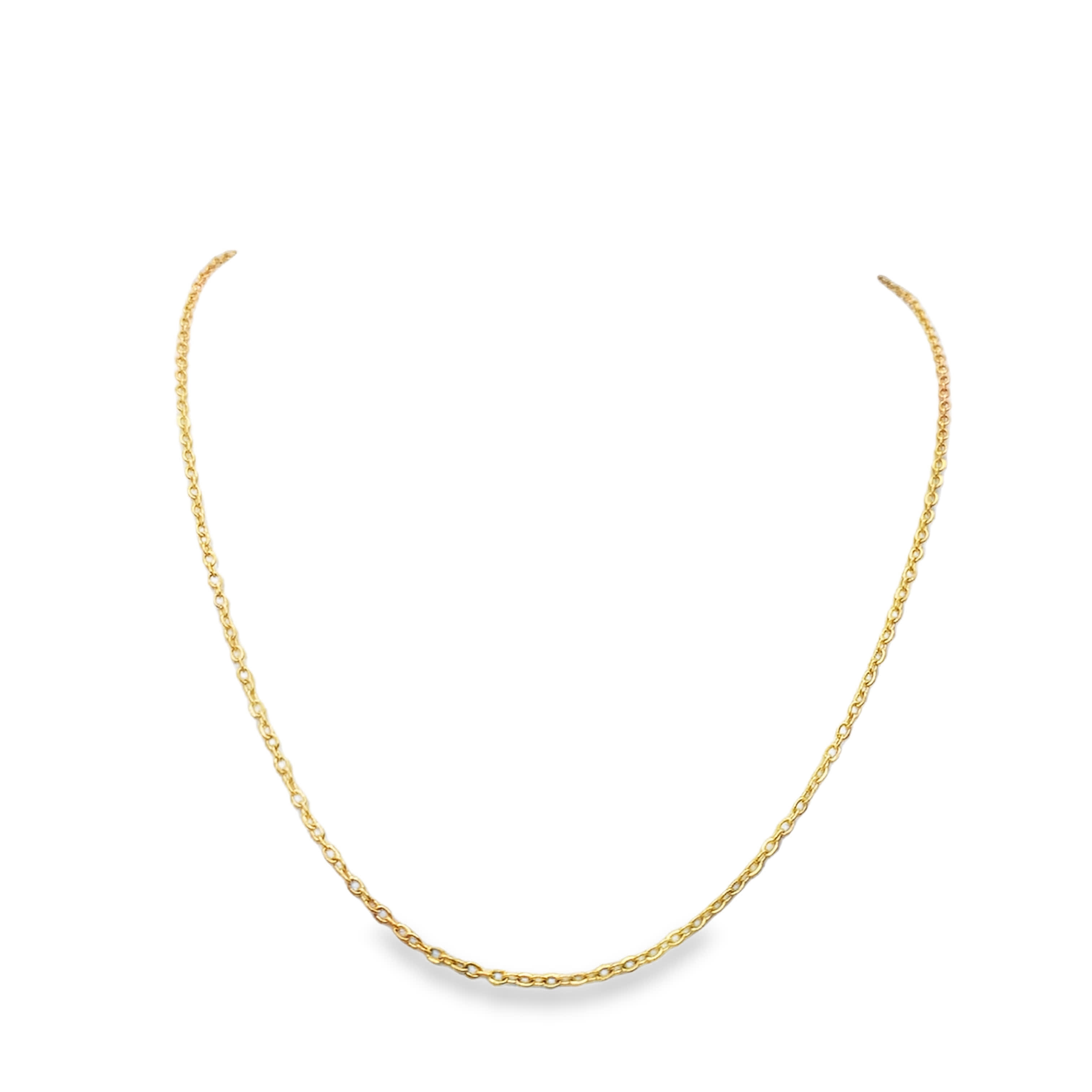 Klasyczny naszyjnik ze złoconej stali