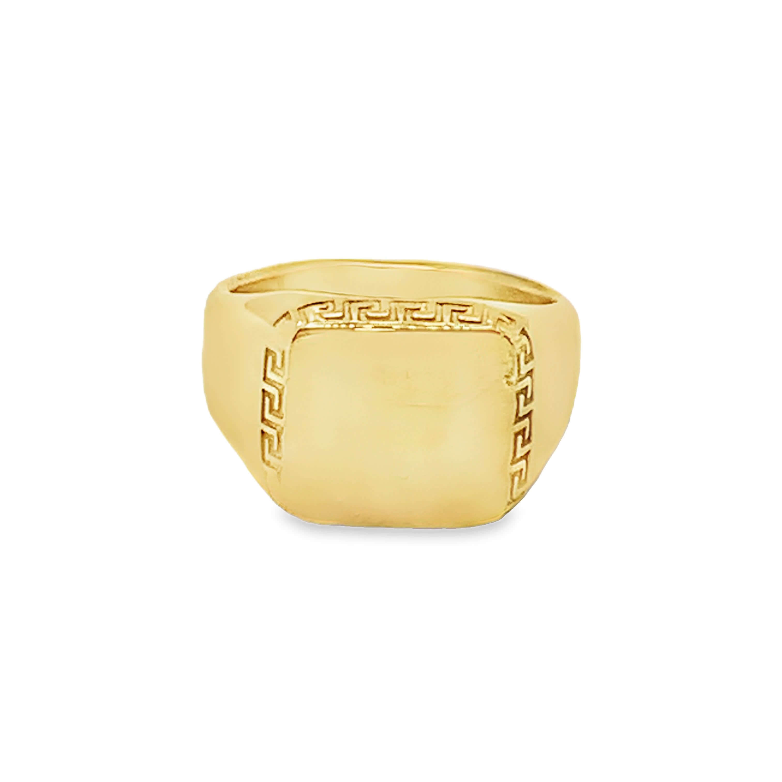 Klasyczny pierścionek ze złoconej stali