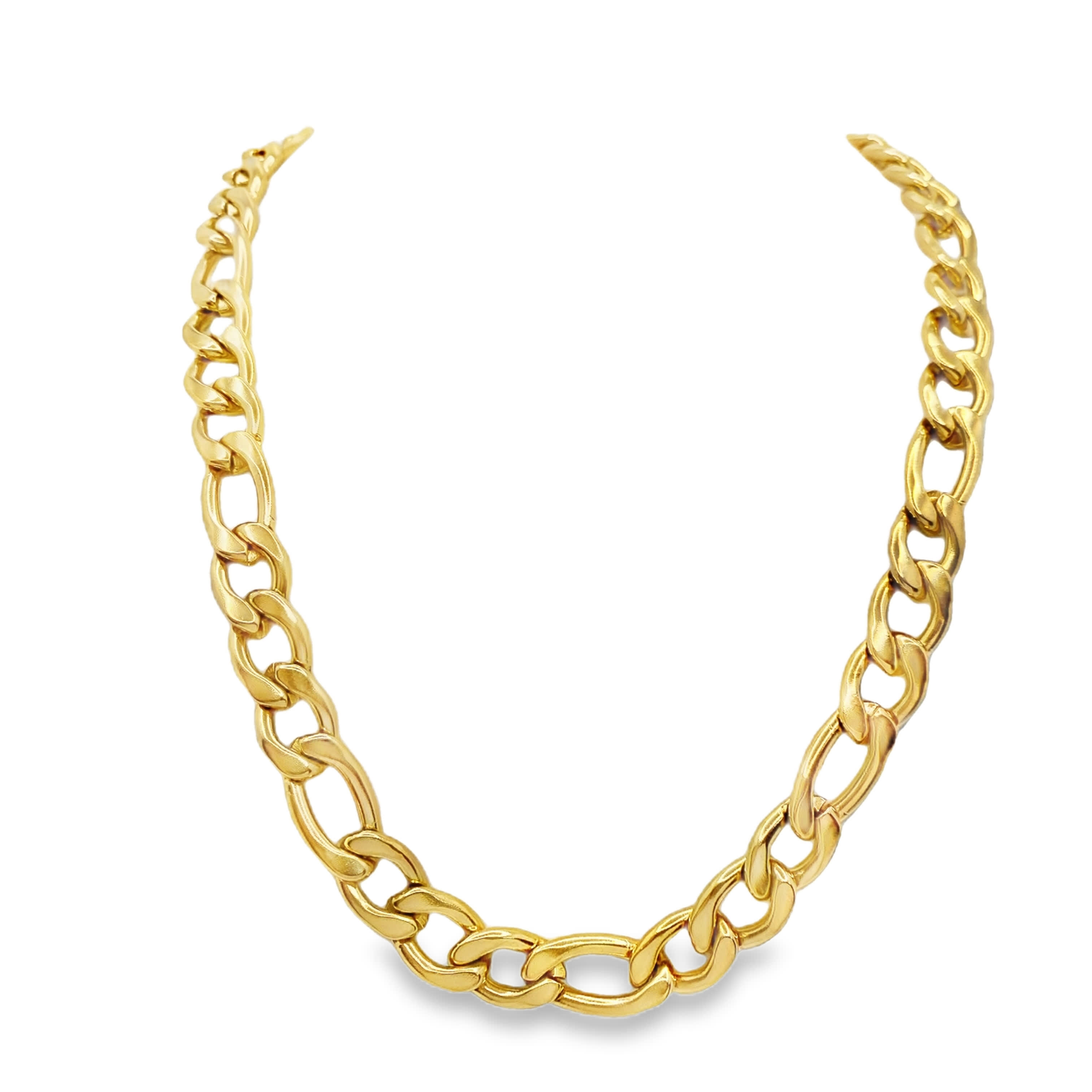 Klasyczny naszyjnik ze złoconej stali