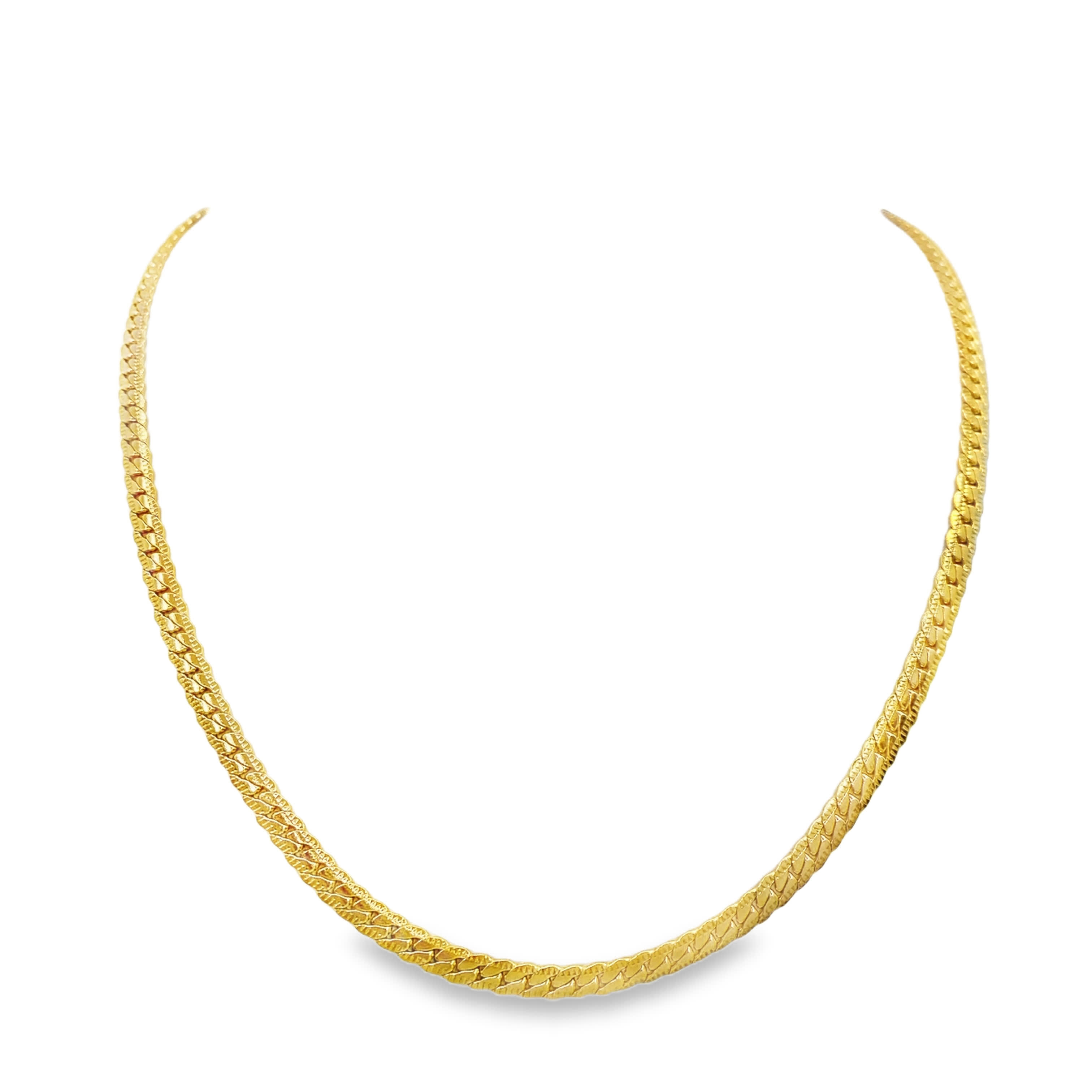 Klasyczny naszyjnik ze złoconej stali