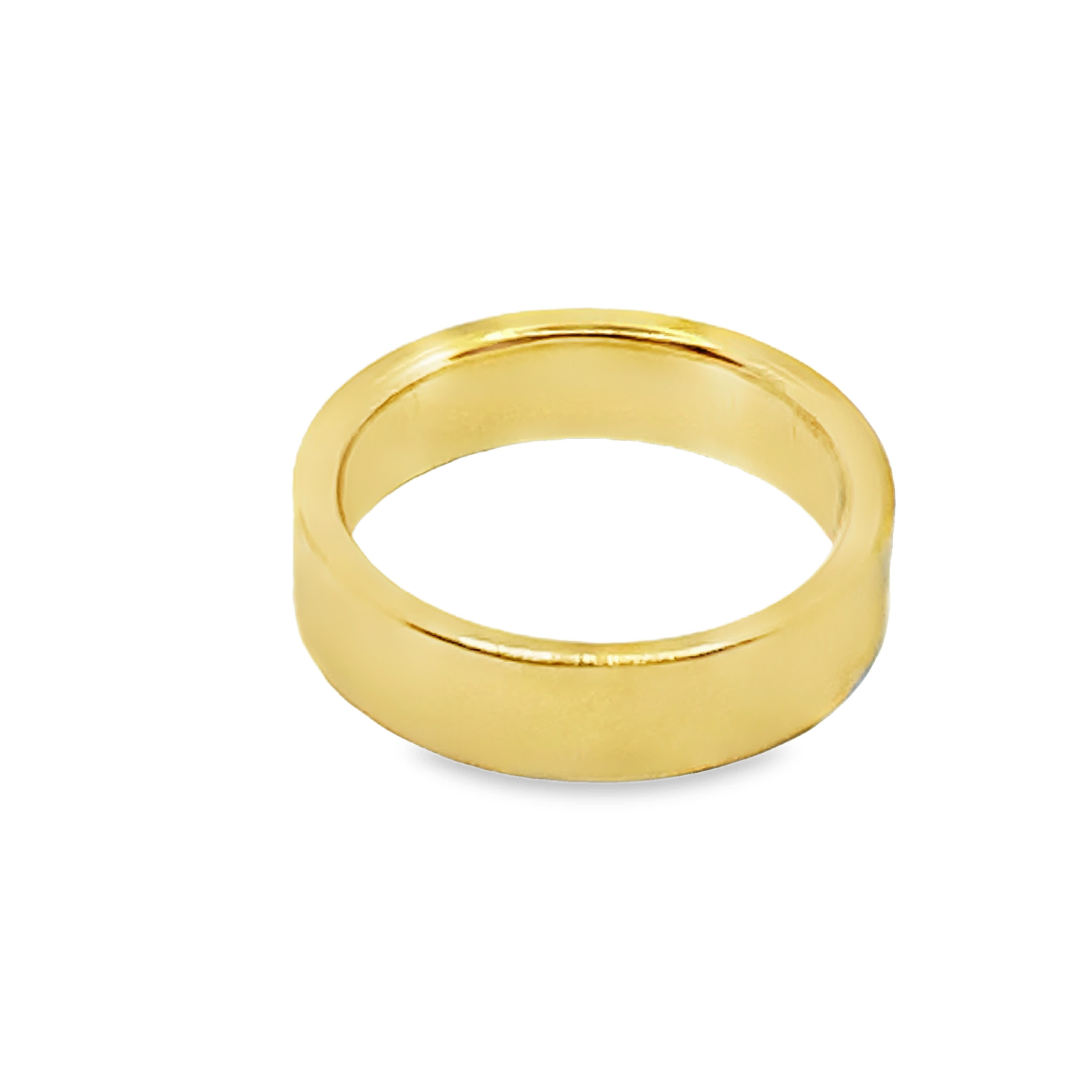 Klasyczny pierścionek obrączkowy pozłacany 14K
