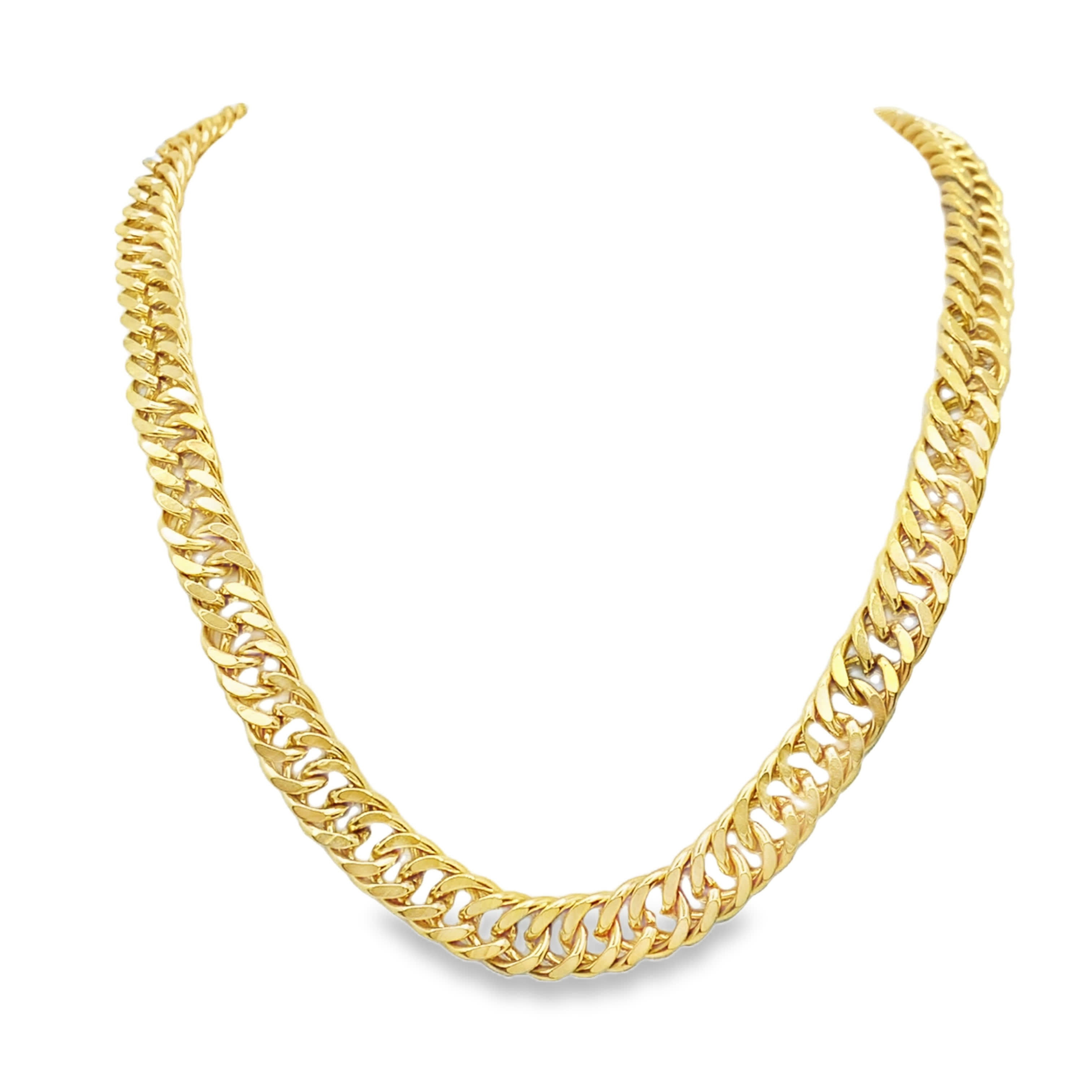 Odważny złocony naszyjnik z łańcuszkiem