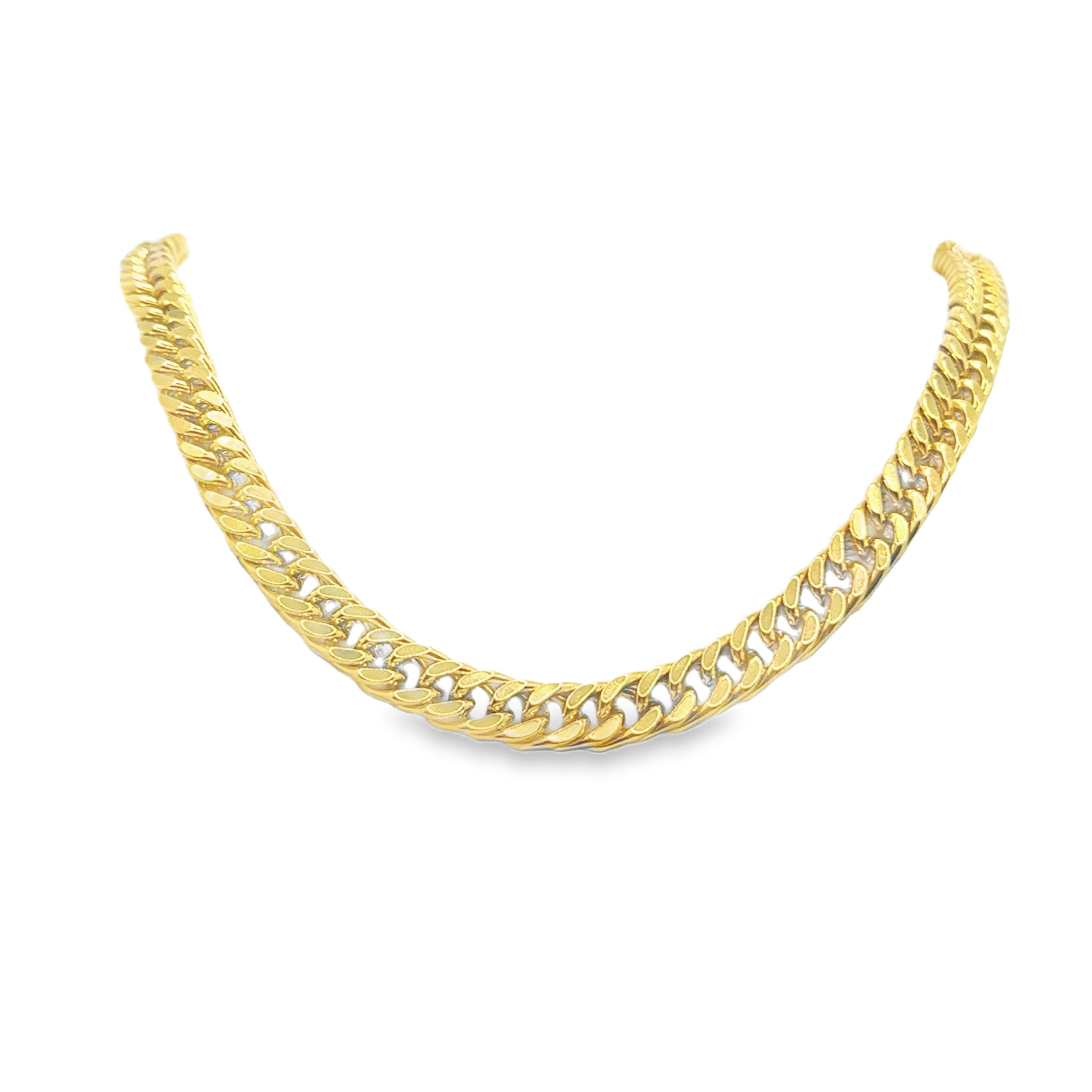 Klasyczny naszyjnik ze złoconej stali