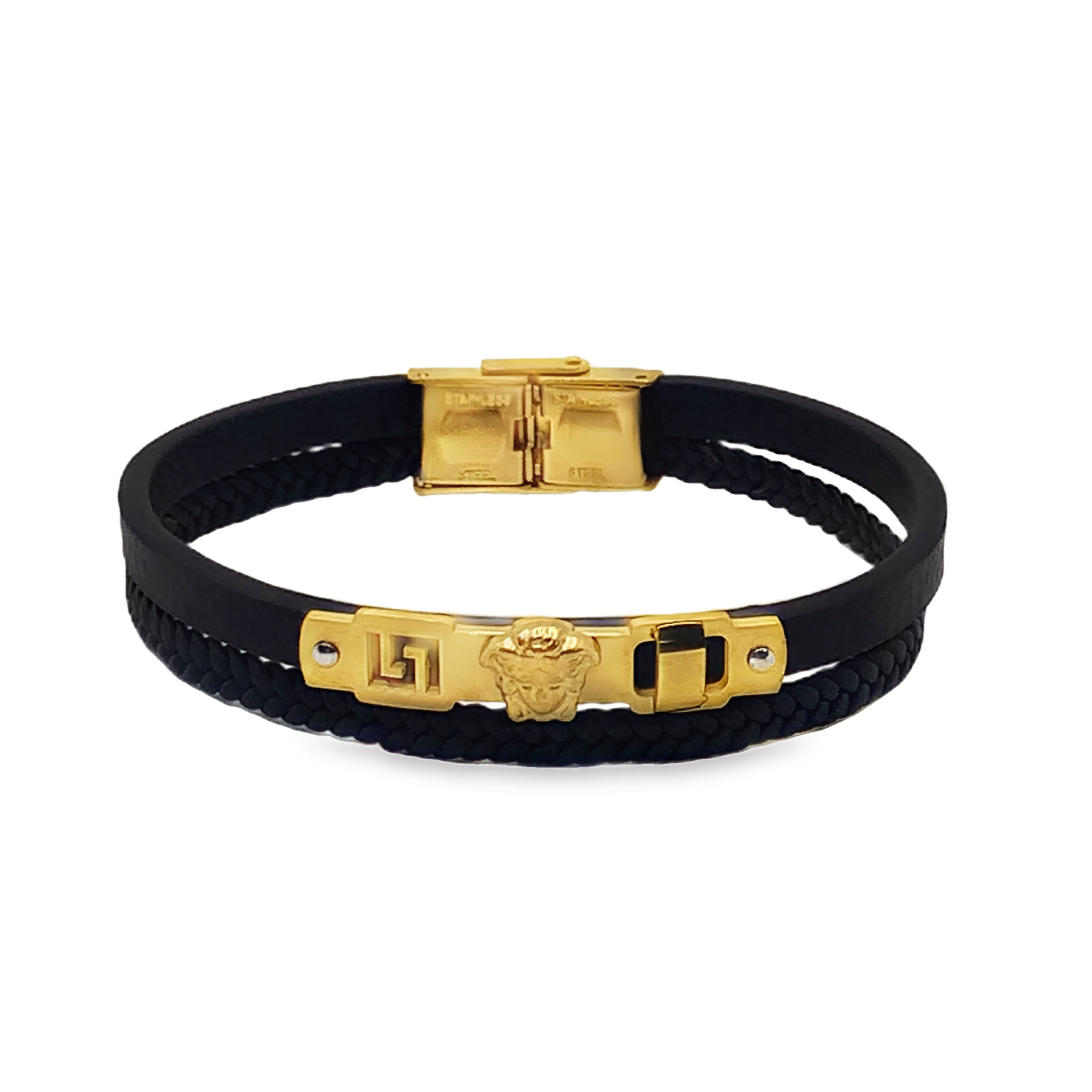 Luksusowa złocona bransoletka łańcuszkowa