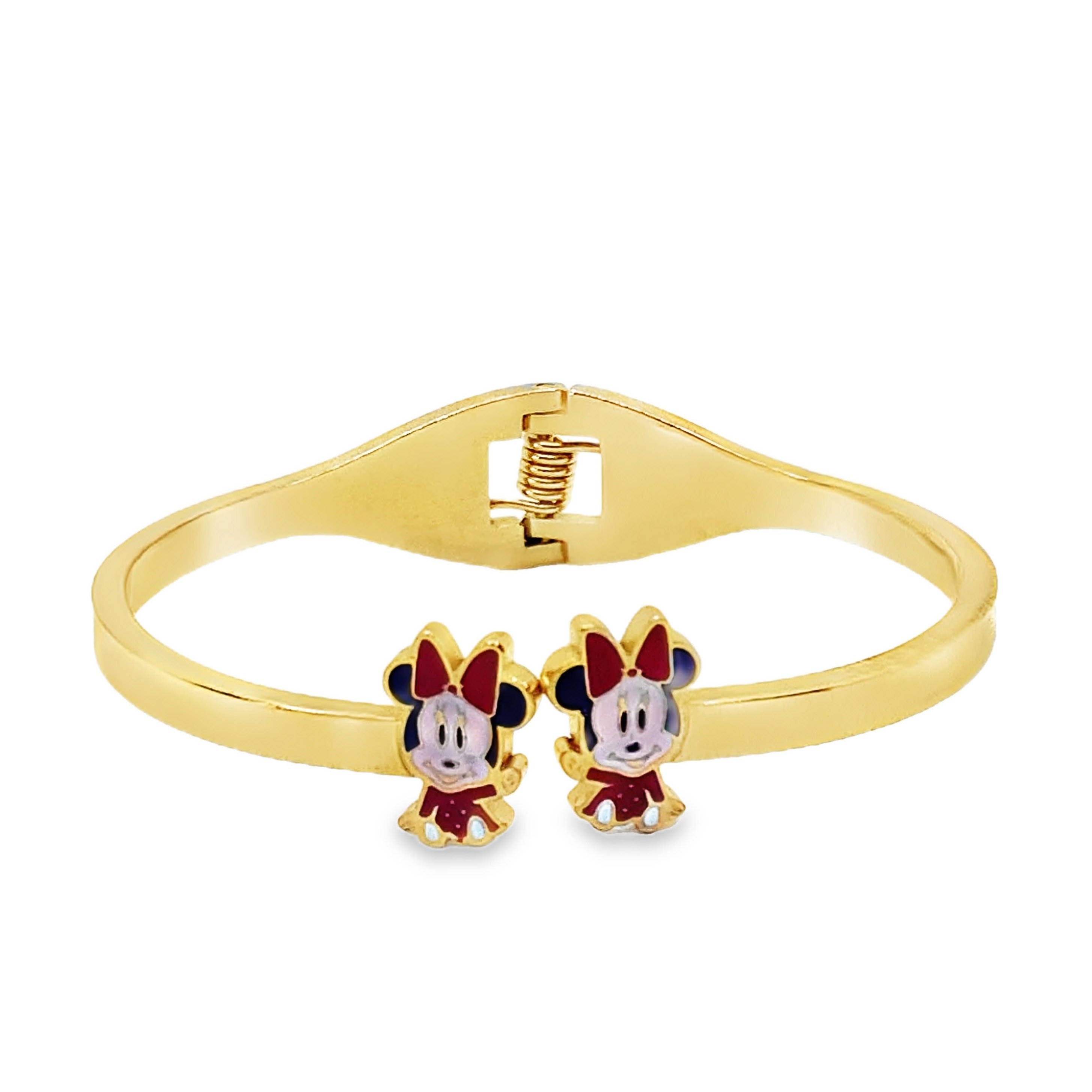 Bransoletka z żółtego złota z motywem Myszki Minnie