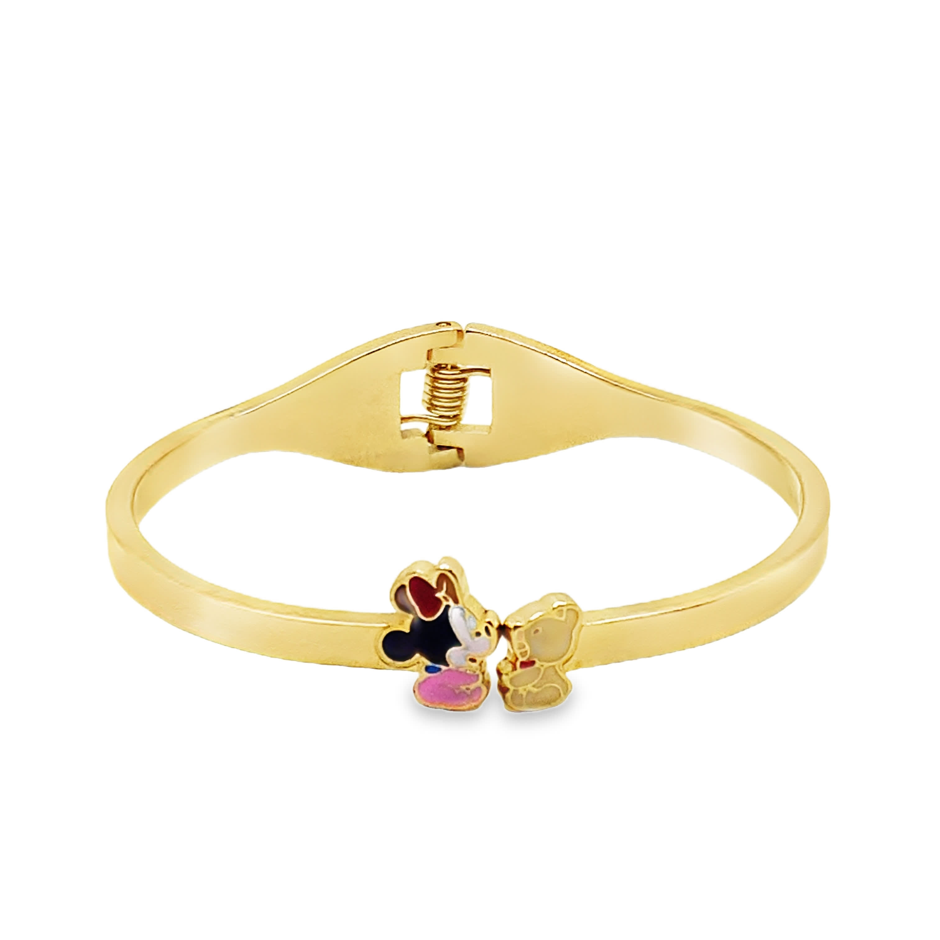 Bransoletka z żółtego złota z fantazyjnymi ozdobami z kreskówek