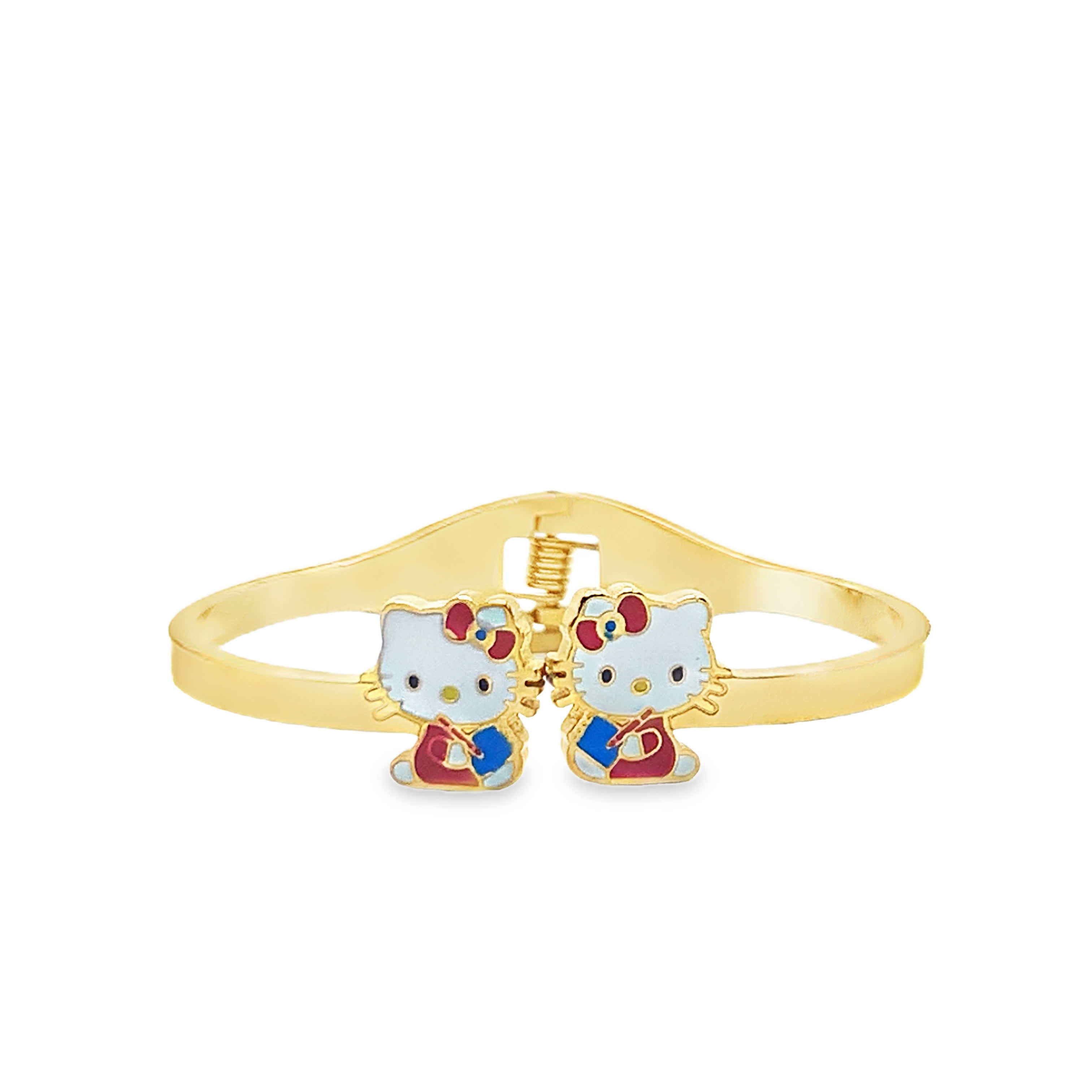 Bransoletka dziecięca z żółtego złota z postacią z kreskówek