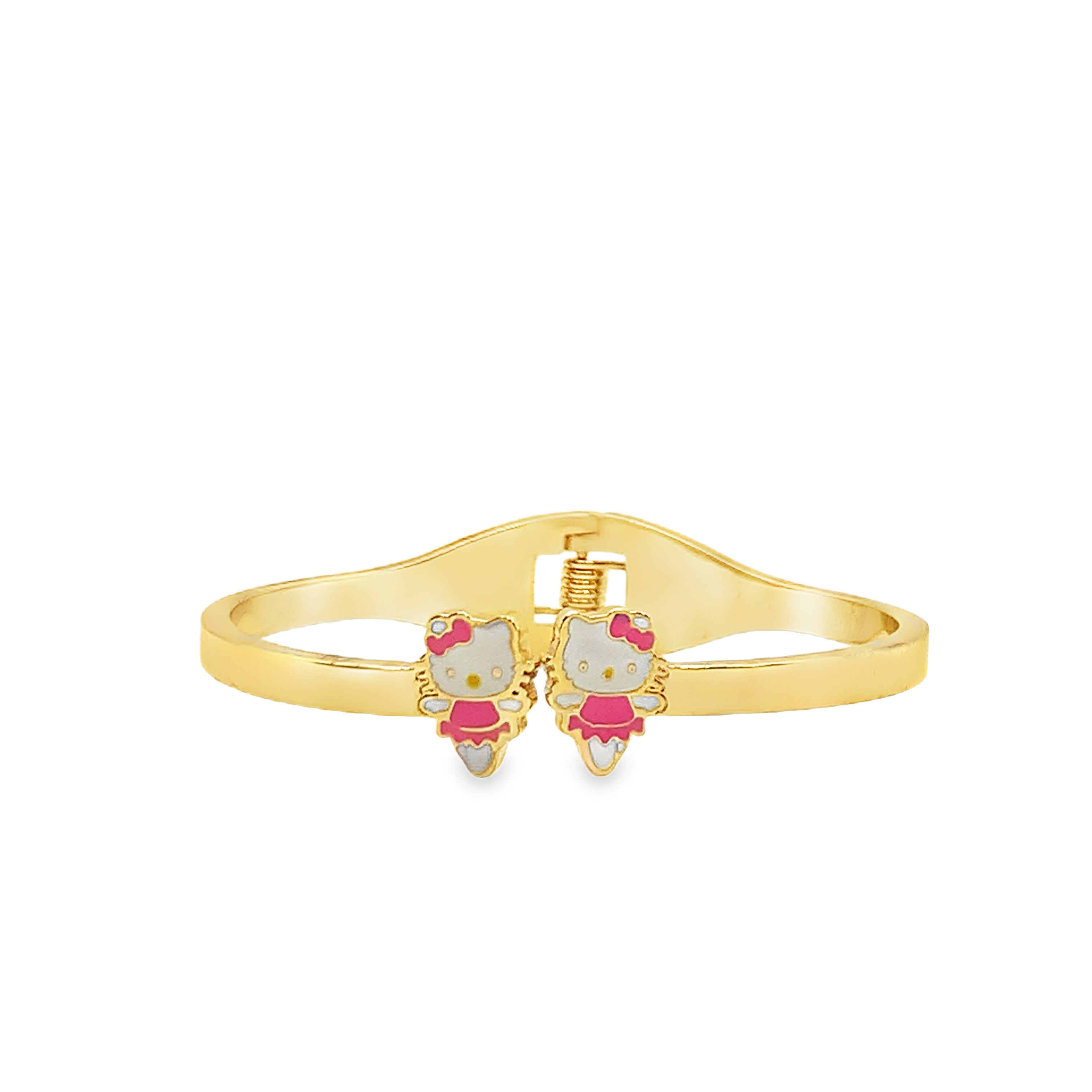 Bransoletka z żółtego złota z rysunkami postaci