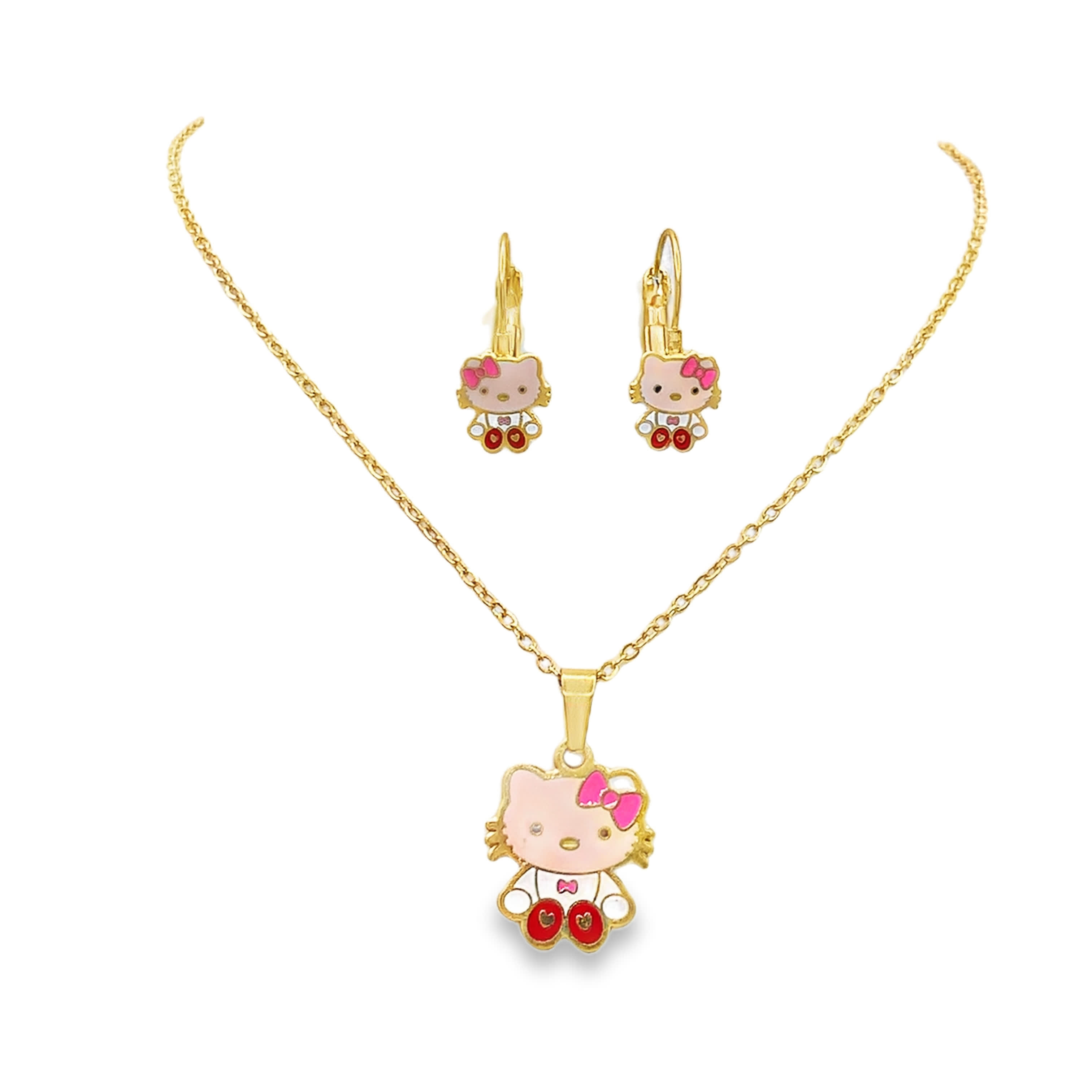 Naszyjnik z zawieszką z żółtego złota z motywem postaci