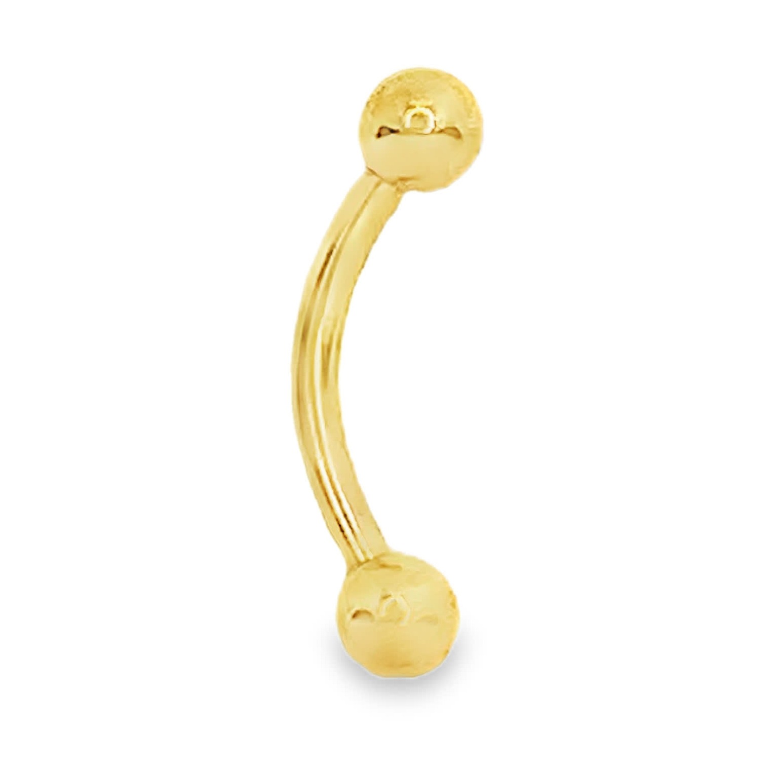 Minimalistyczny pozłacany curved barbell