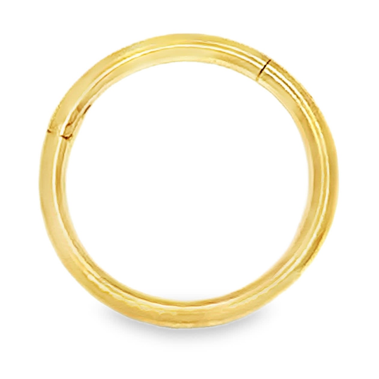 Klasyczny polerowany pozłacany band ring