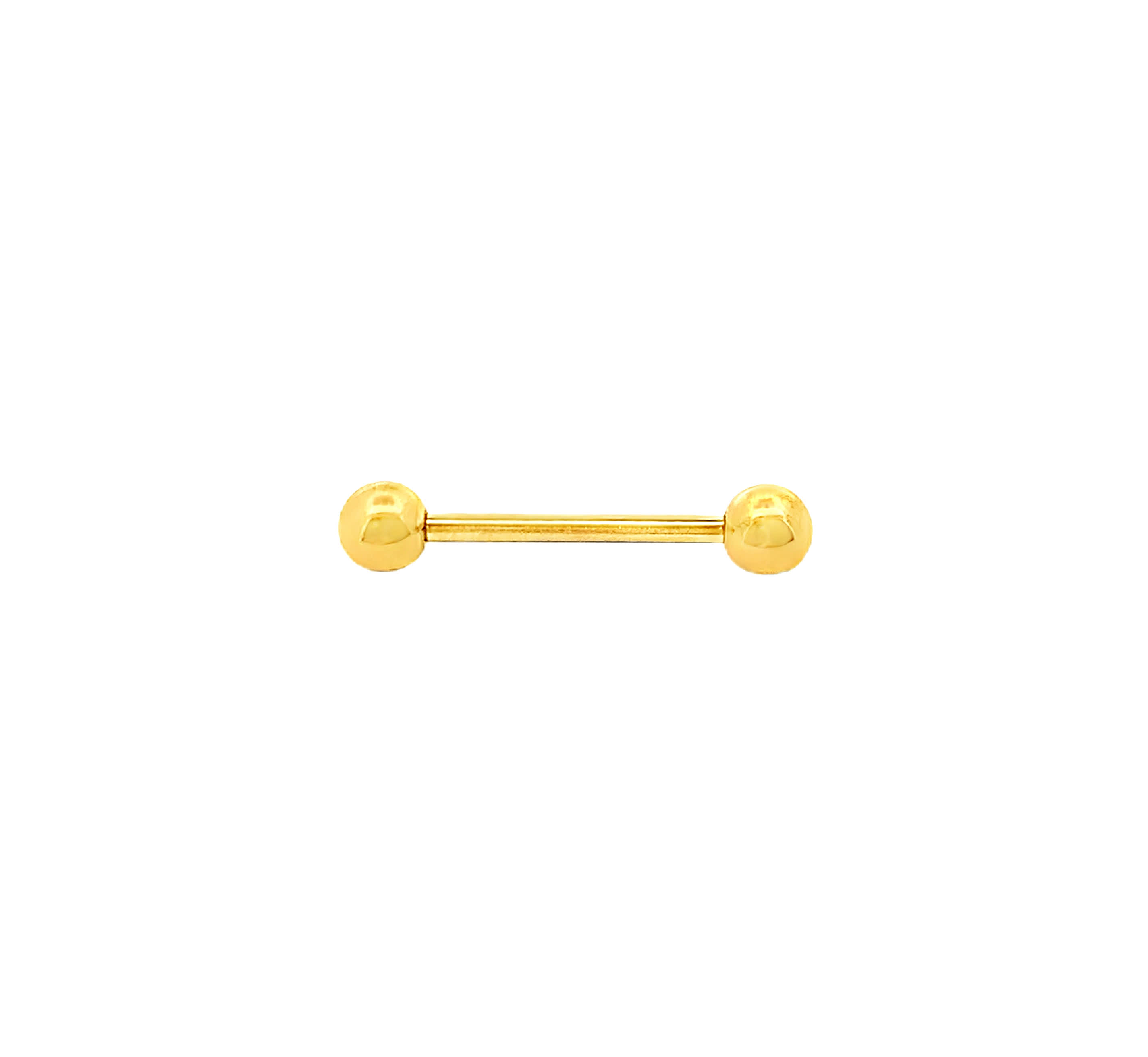 Klasyczny pozłacany prosty barbell
