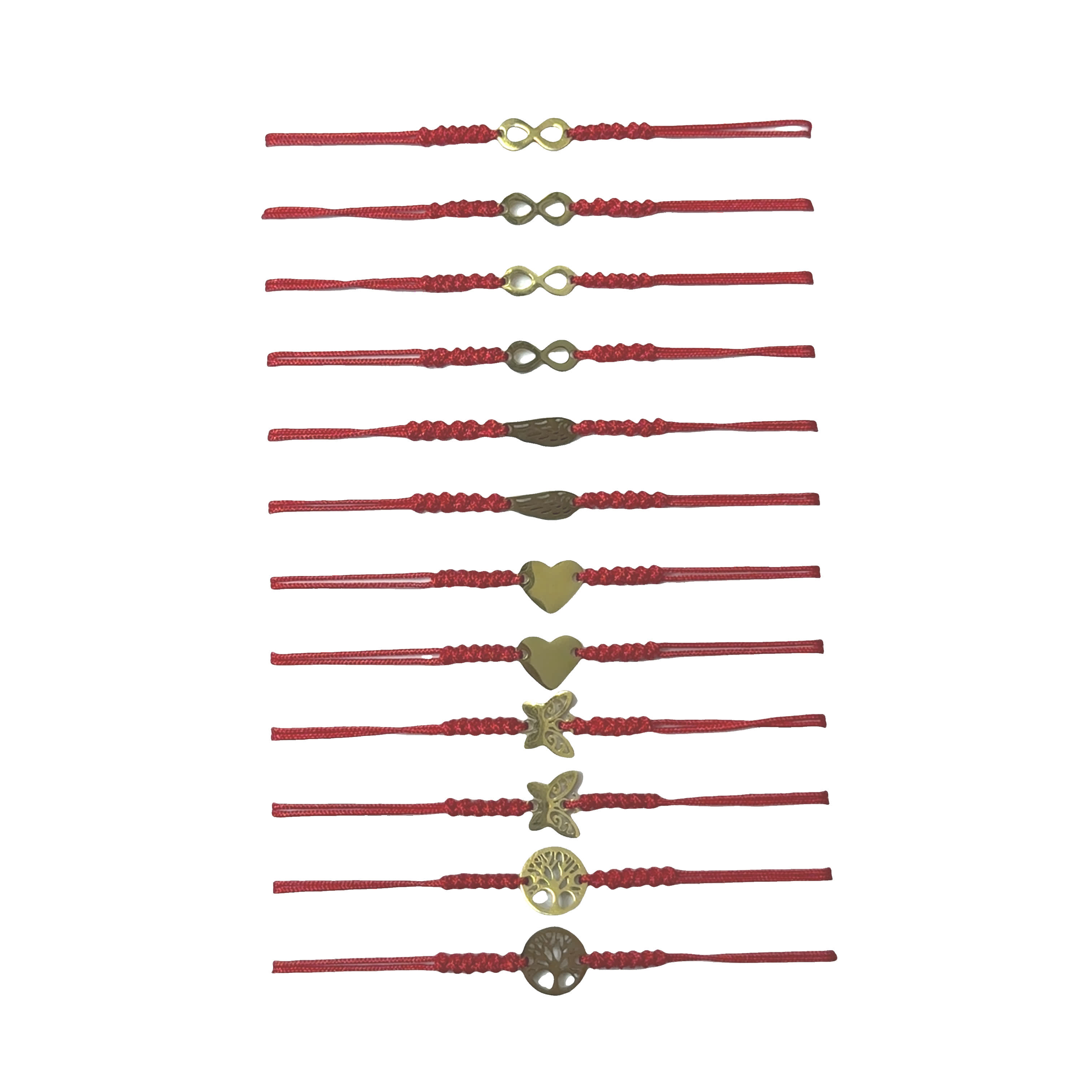 Urocza kolekcja czerwonych bransoletek