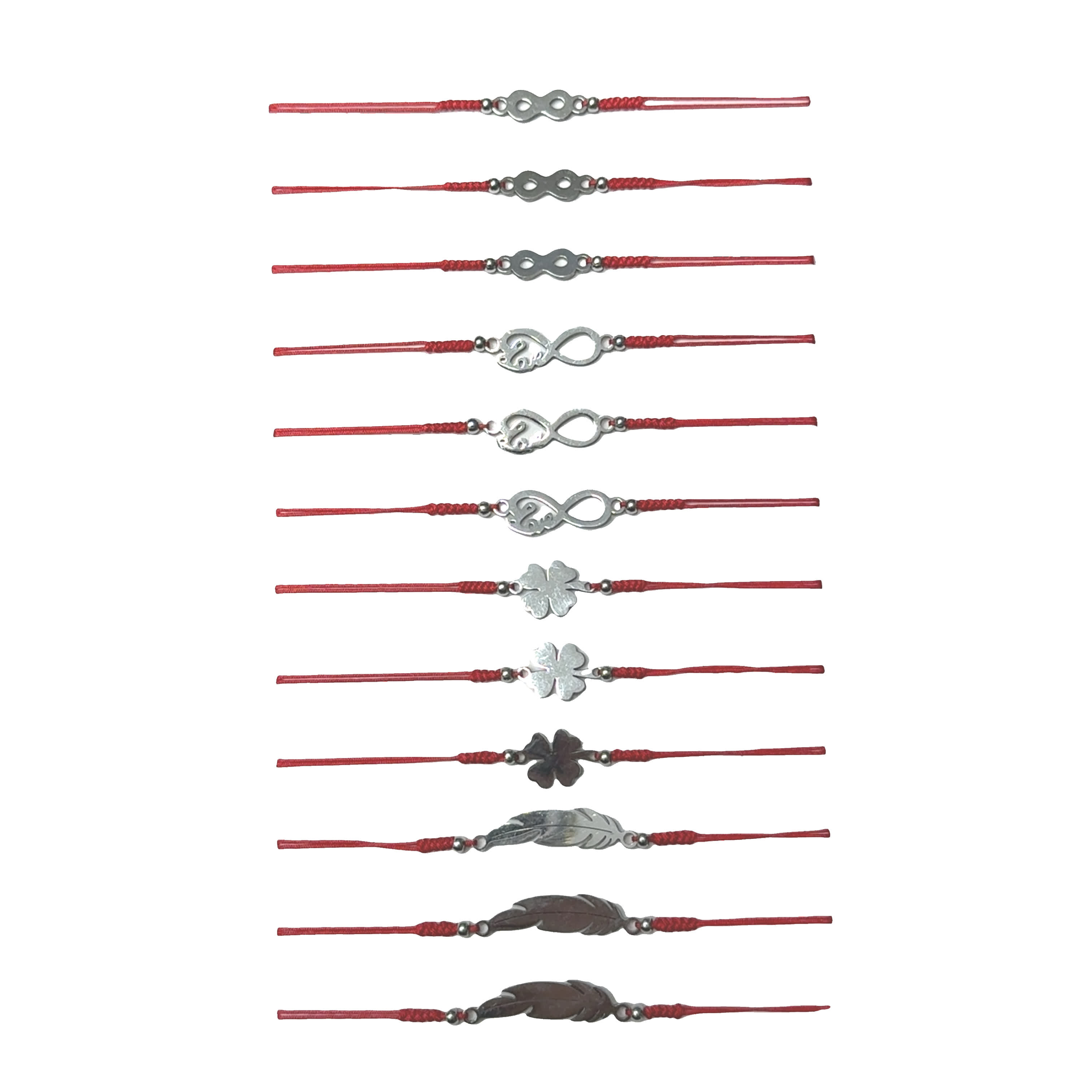 Elegancka kolekcja posrebrzanych bransoletek