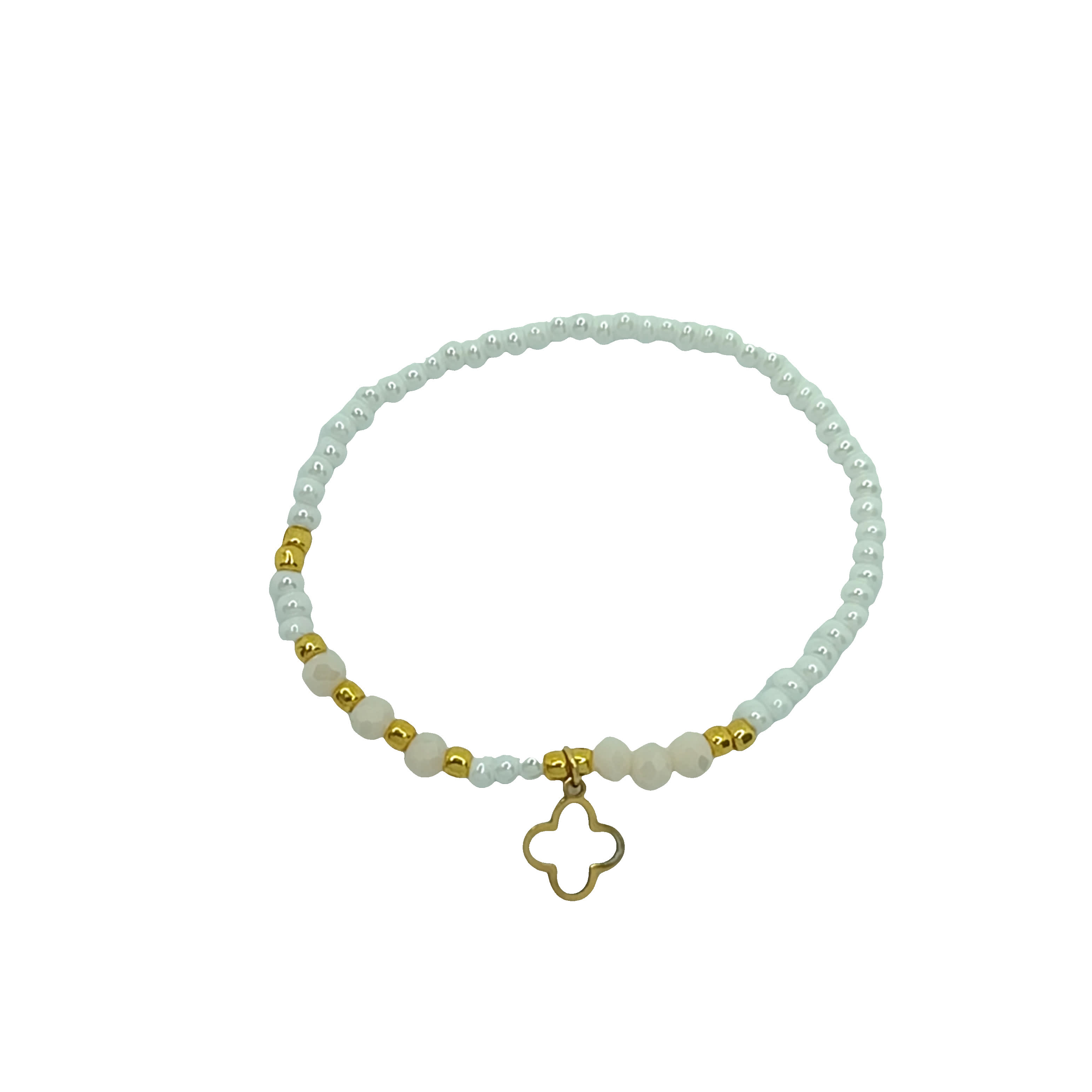 Elegancka bransoletka z pereł i koralików