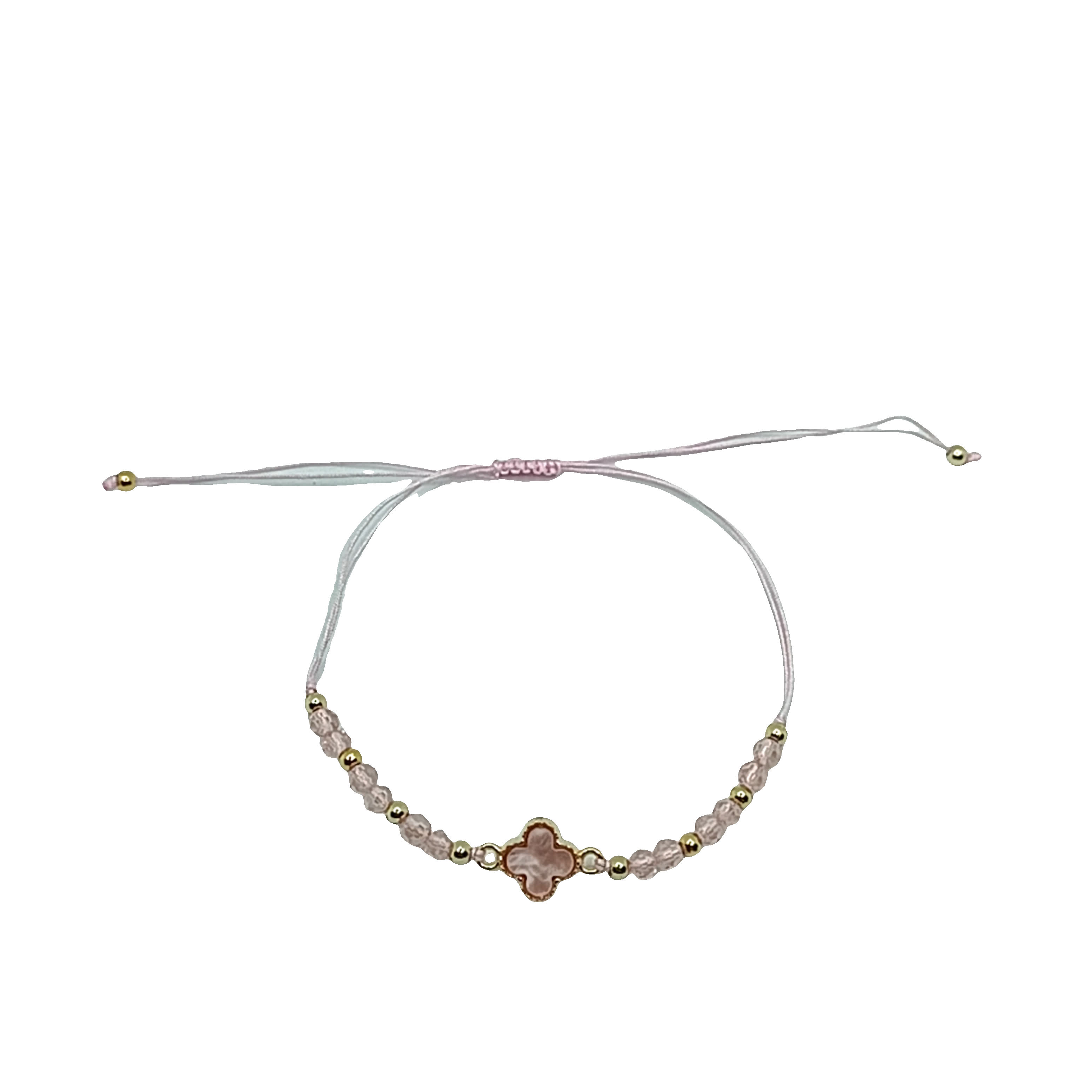 Bransoletka z koralików z różowego kwarcu - delikatna biżuteria z kamieni szlachetnych