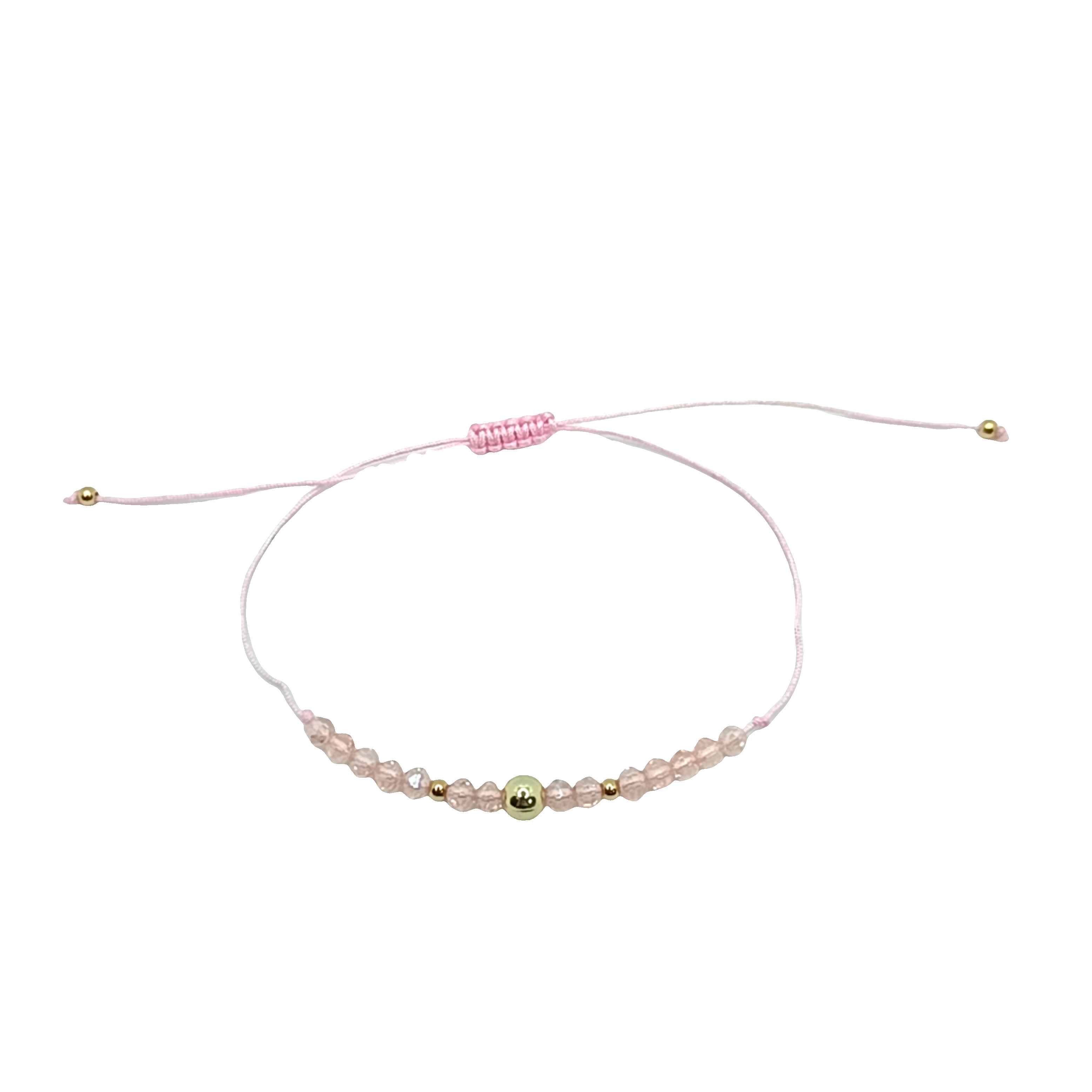 Bransoletka z koralików kwarcowych