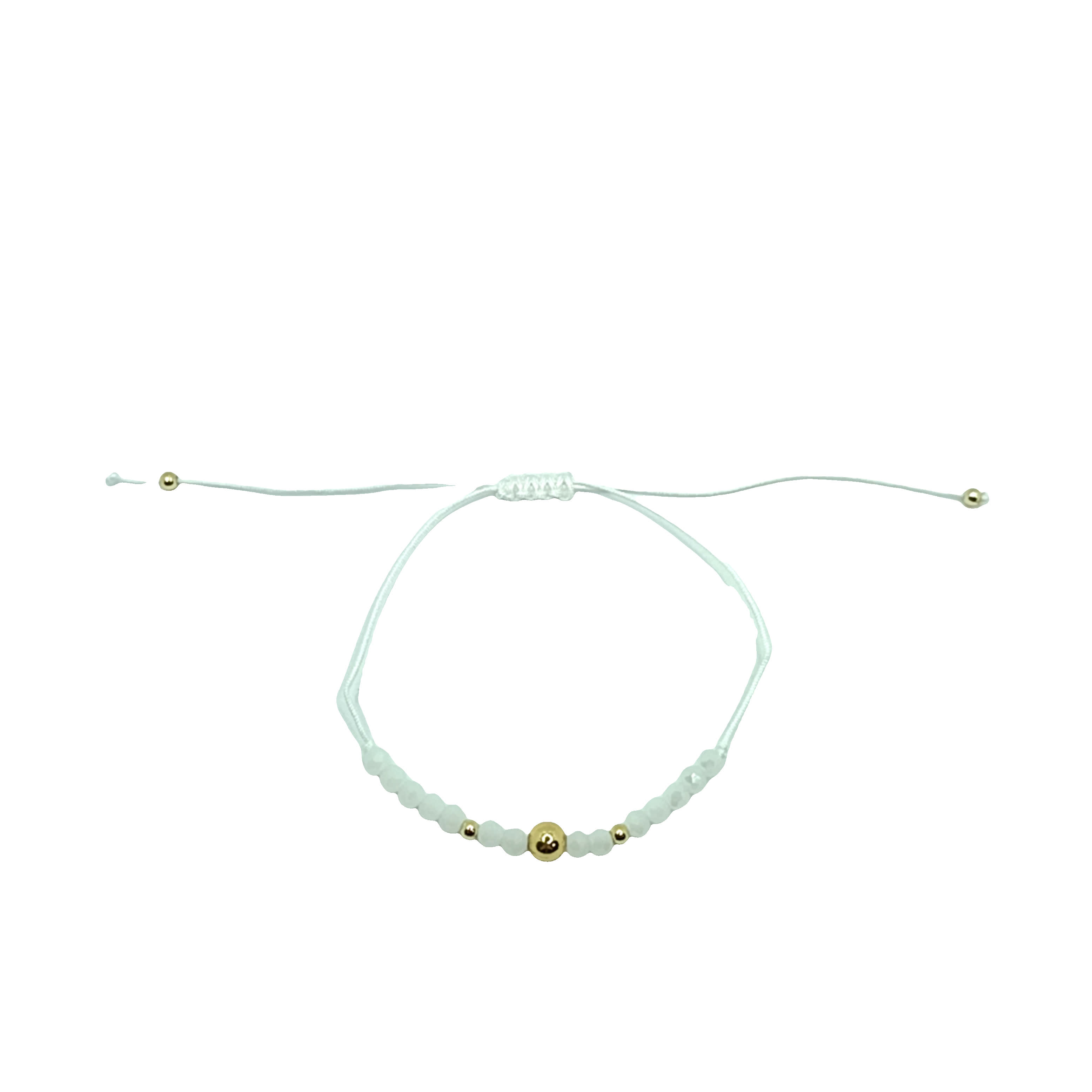 Minimalistyczna bransoletka z koralików kwarcowych