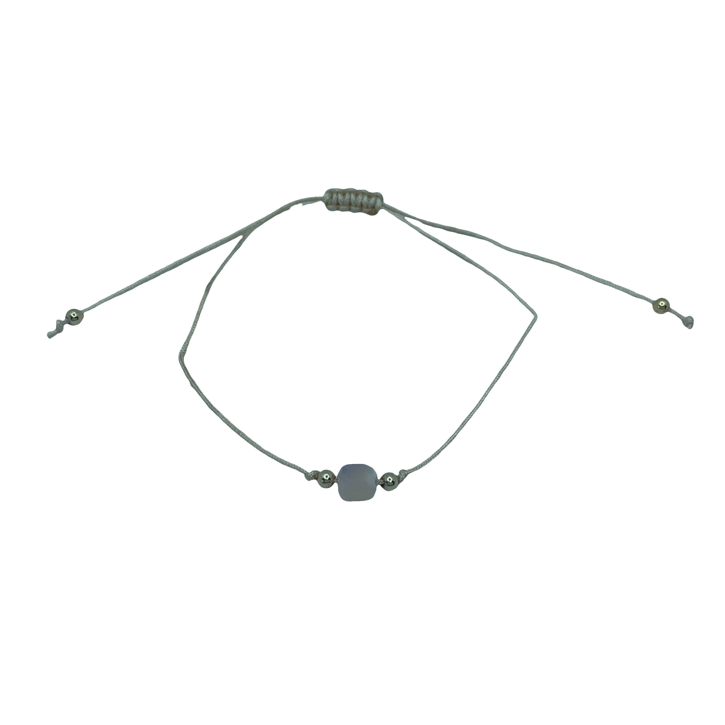 Bransoletka z koralików z niebieskiego kamienia księżycowego