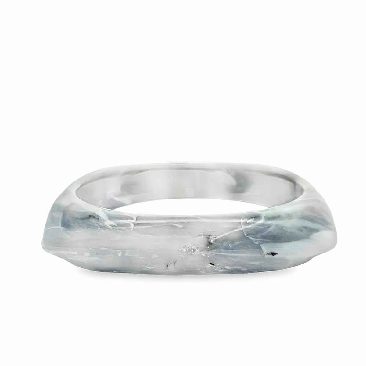 Geometryczna bransoletka bangle w odcieniach szarości