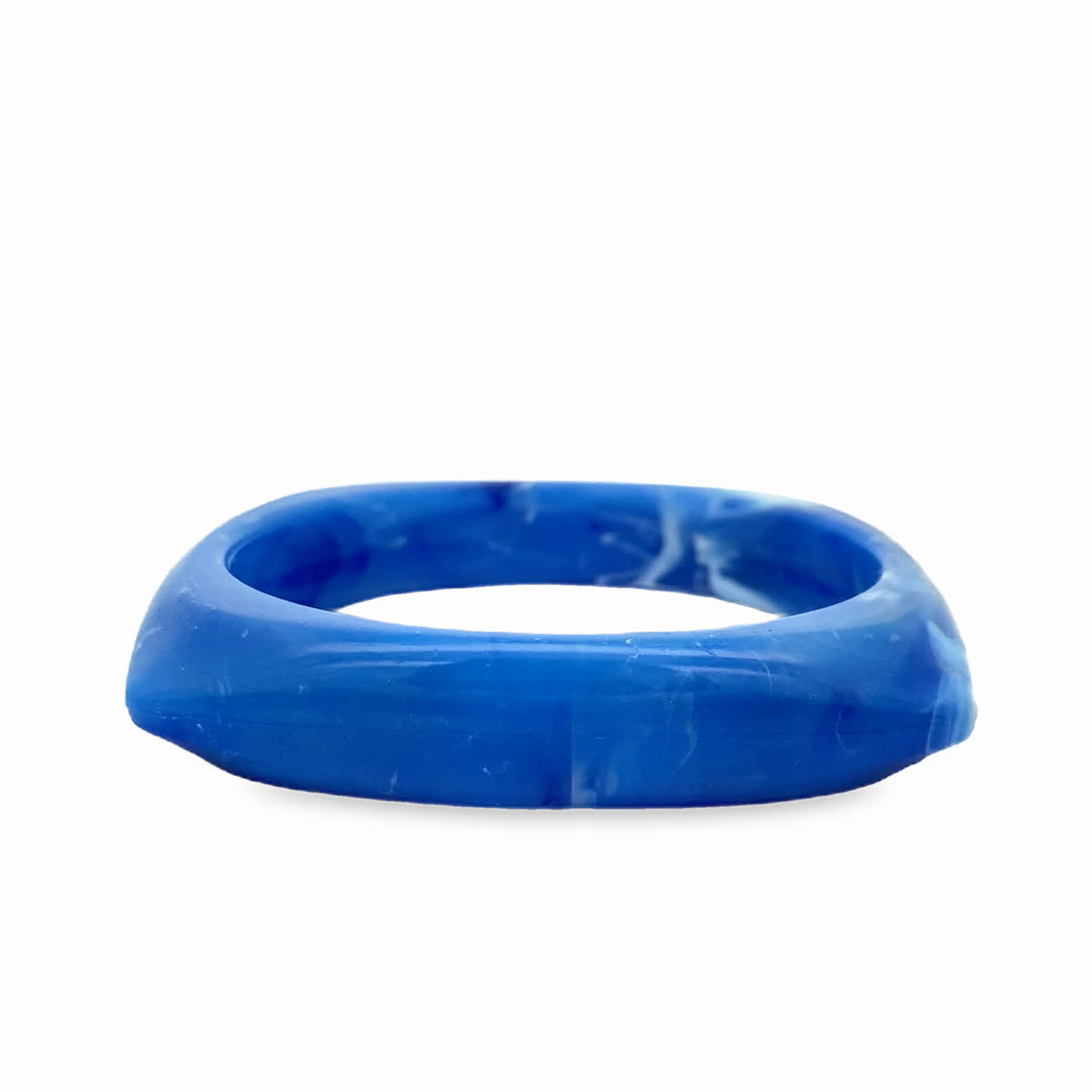 Niebieska kwadratowa bransoletka bangle