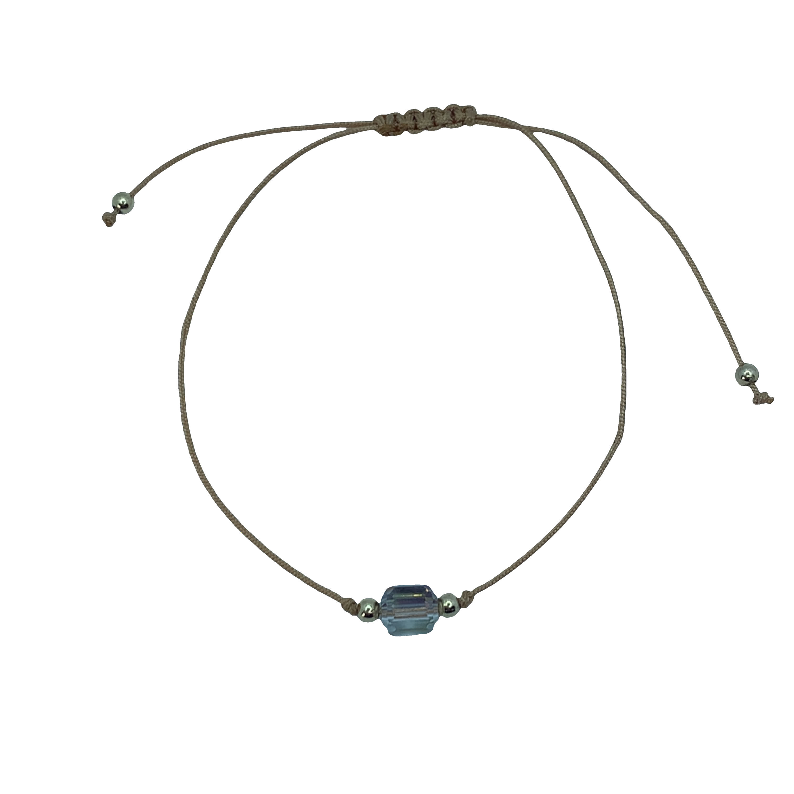 Bransoletka z kryształowego łańcuszka ośmiokątnego