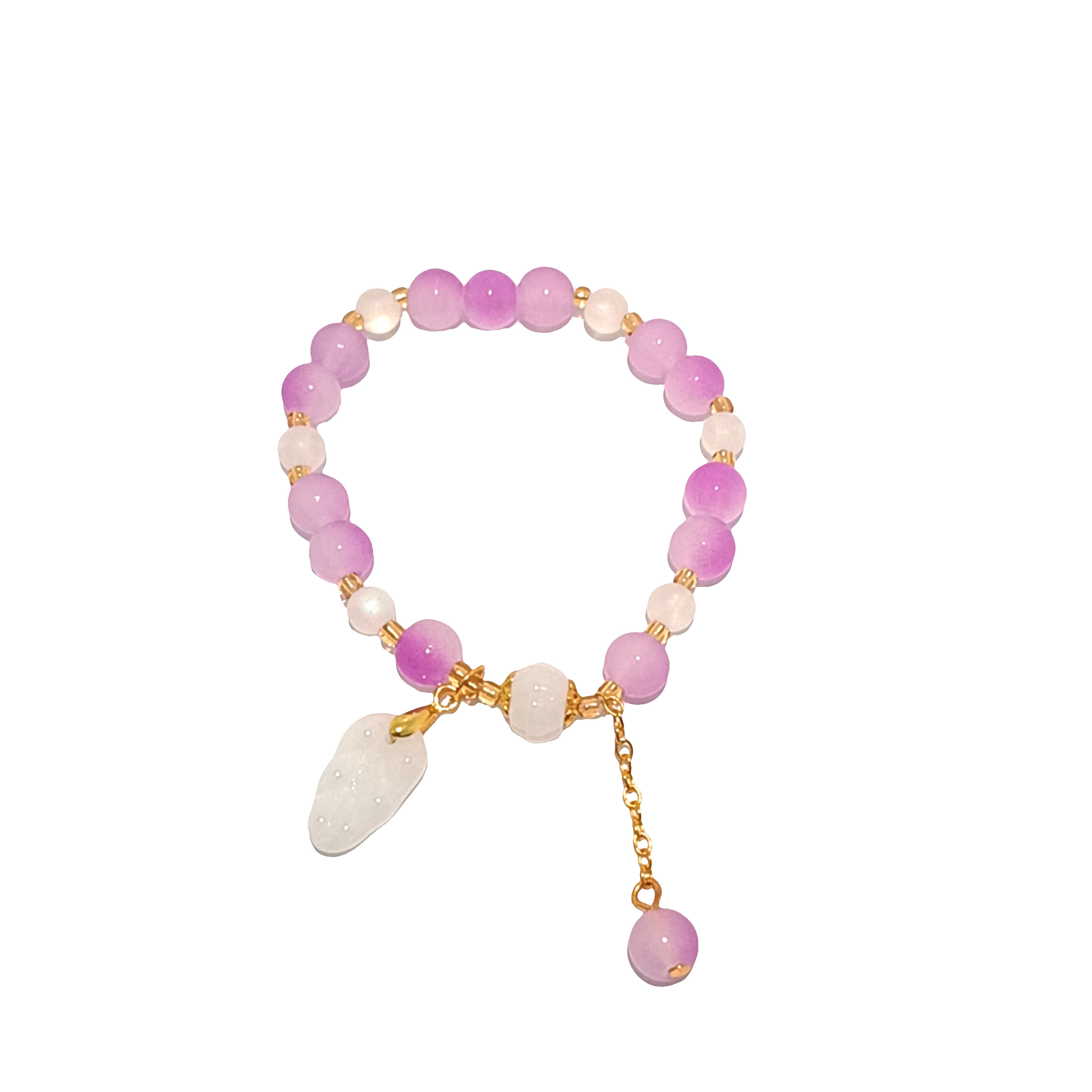 Bransoletka z fioletowych