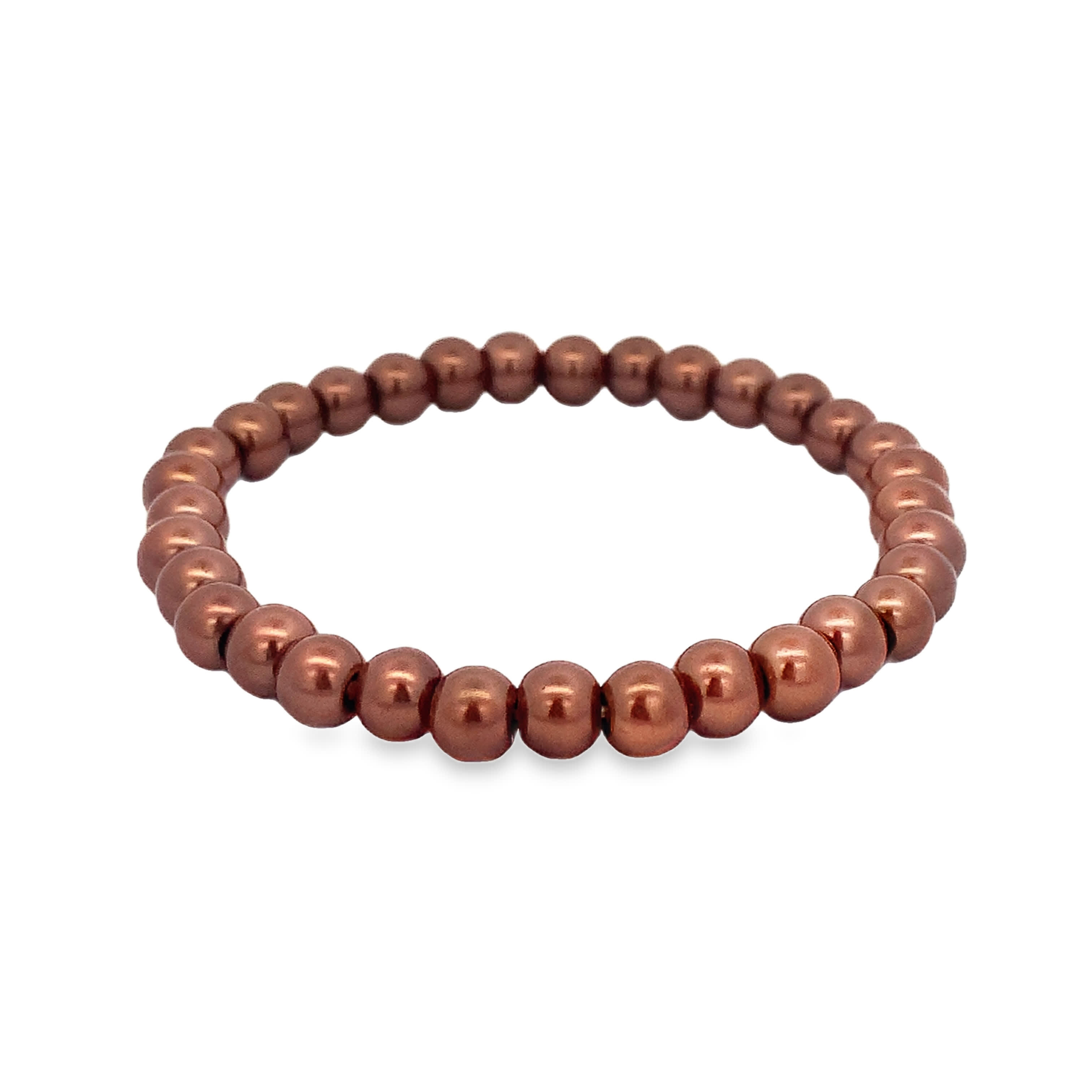 Elegancka bransoletka koralikowa bez metalu