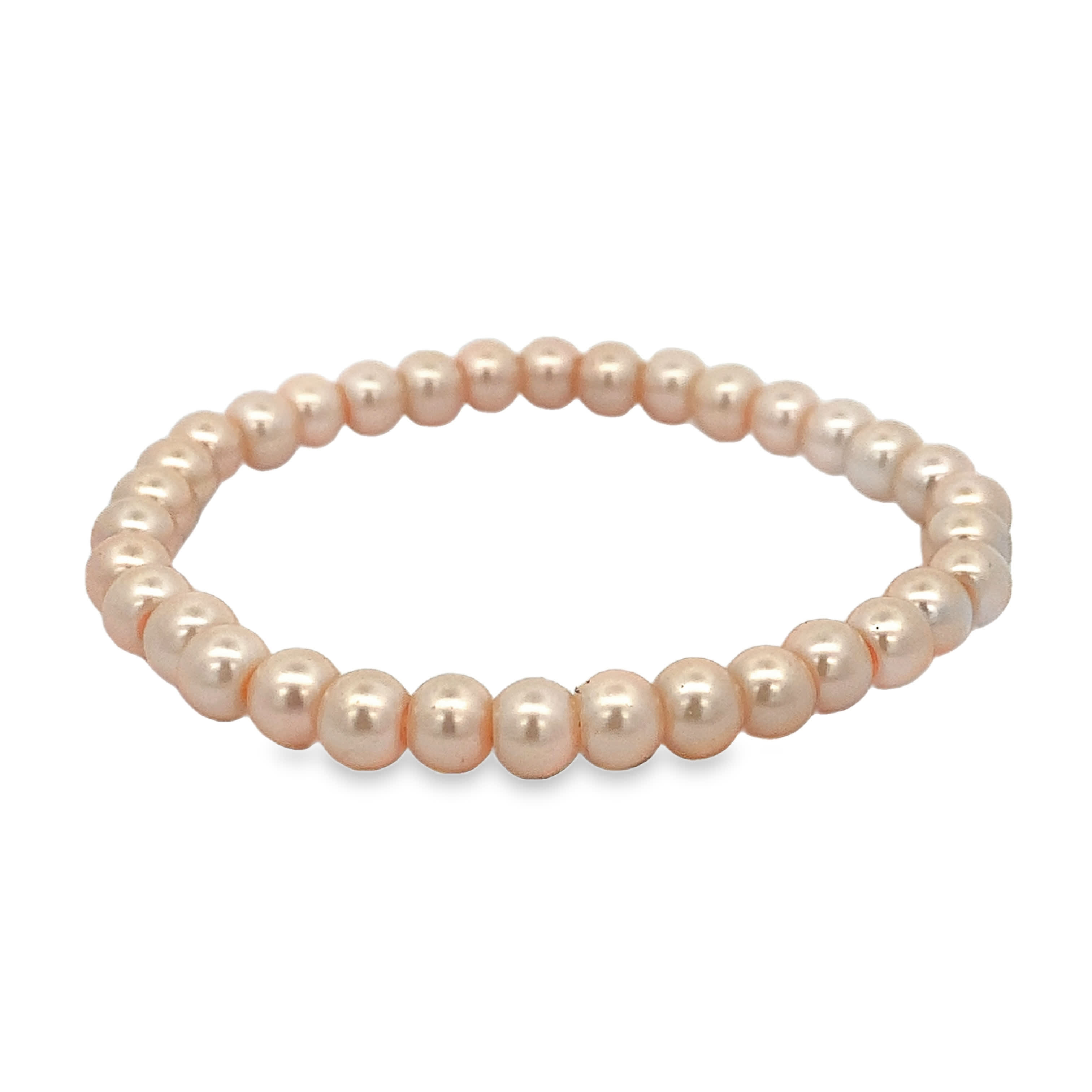 Błyszcząca, czerwono-pomarańczowa bransoletka z pereł