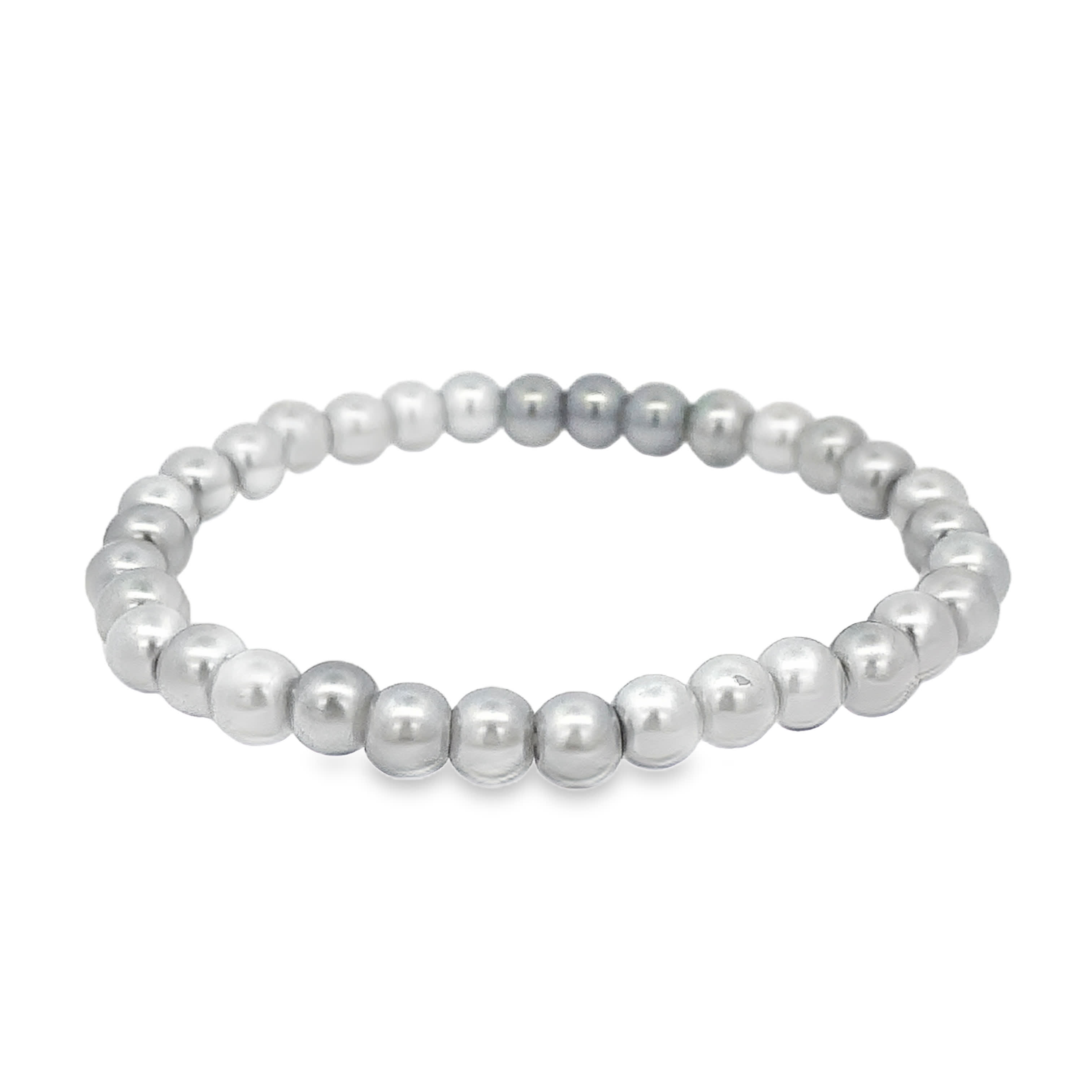 Bransoletka z koralików z błyszczącymi perłami