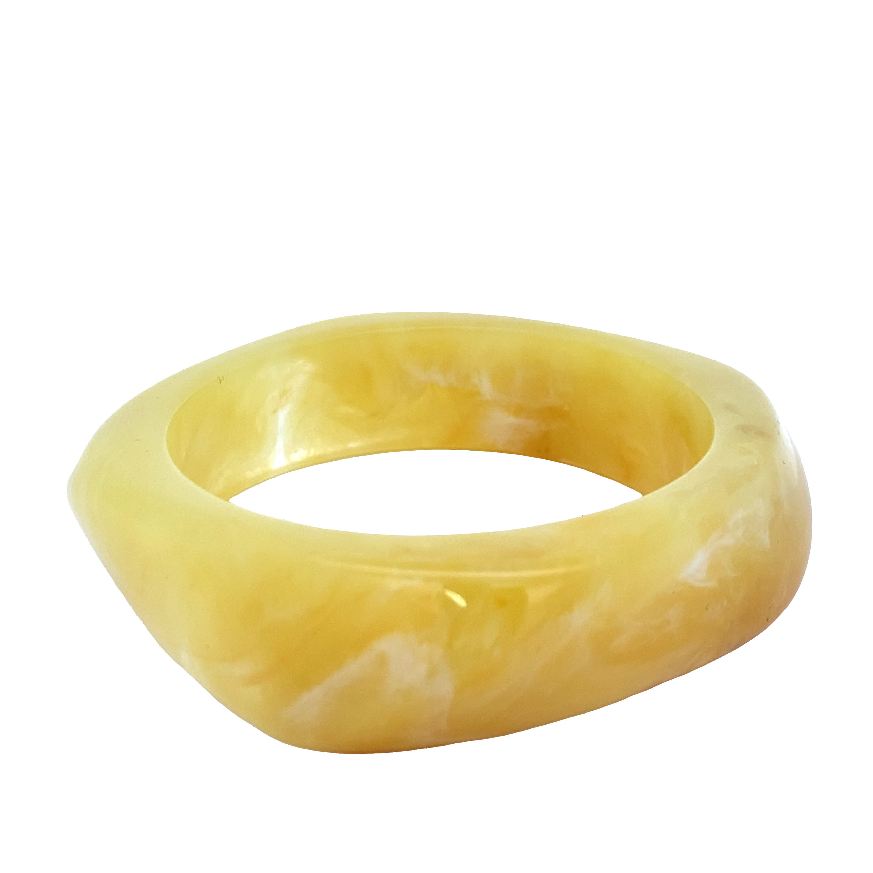 Elegancka bransoletka z żółtego bursztynu