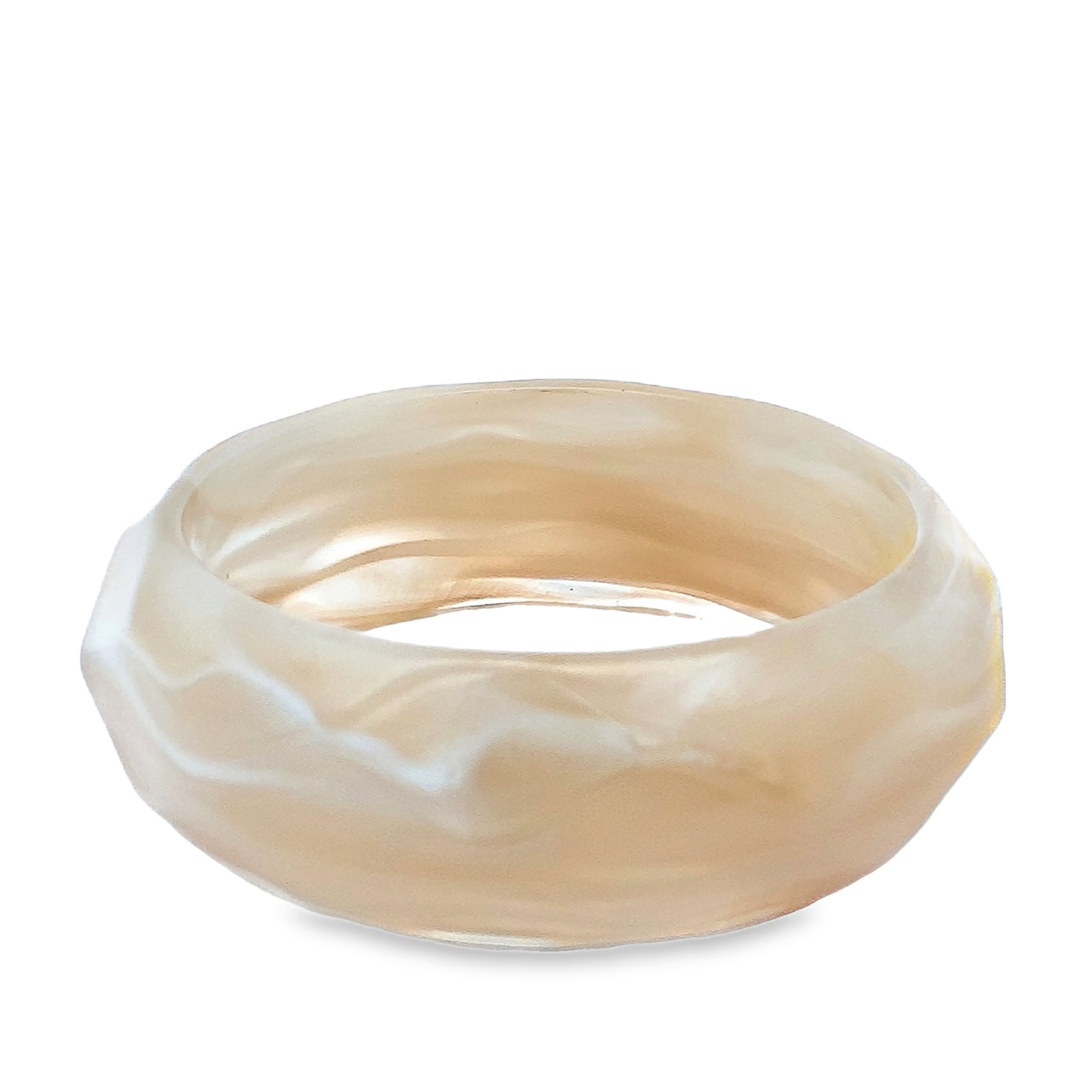 Elegancka bransoletka bez metalu z efektem marmuru