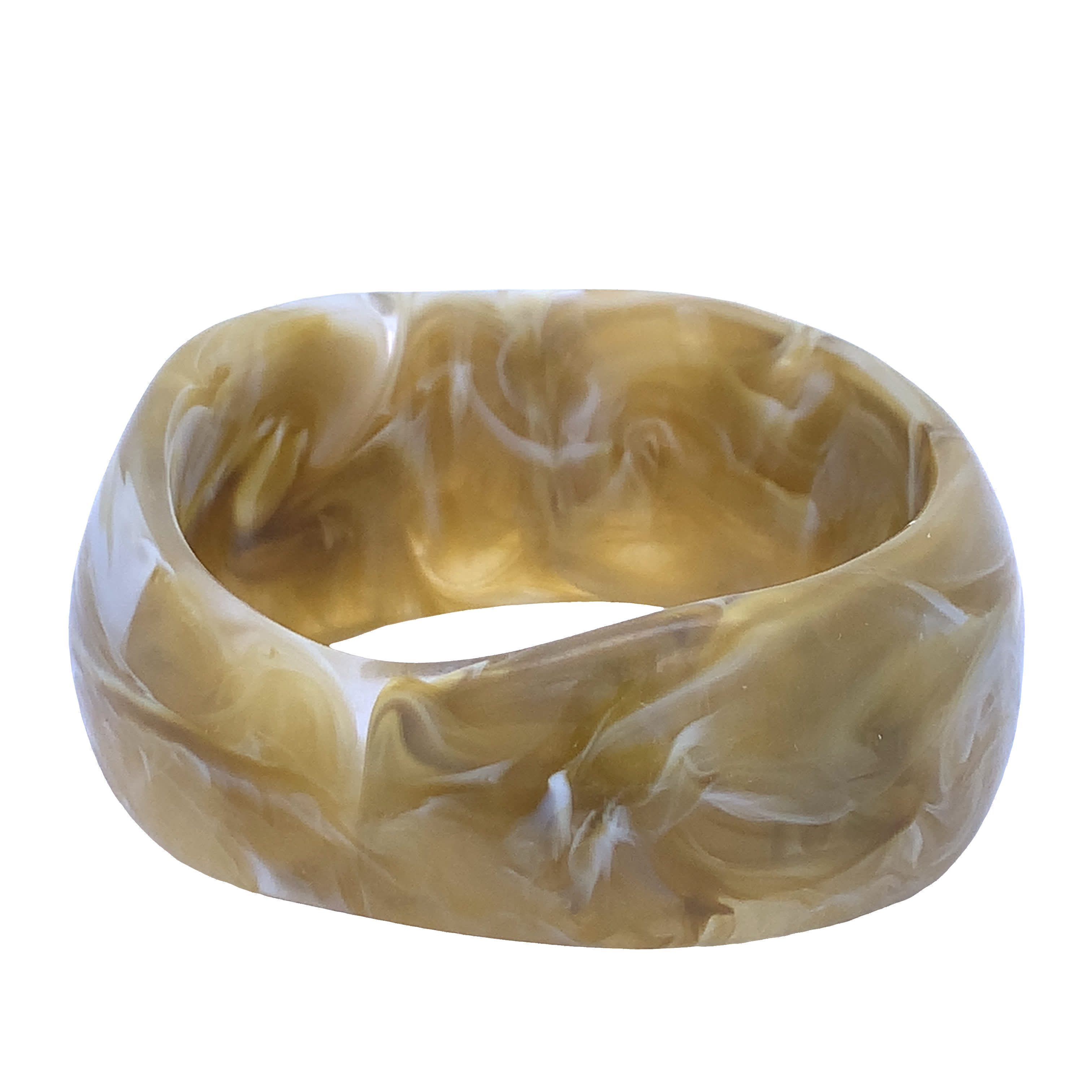 Bransoletka ze złoconej stali w kształcie spirali