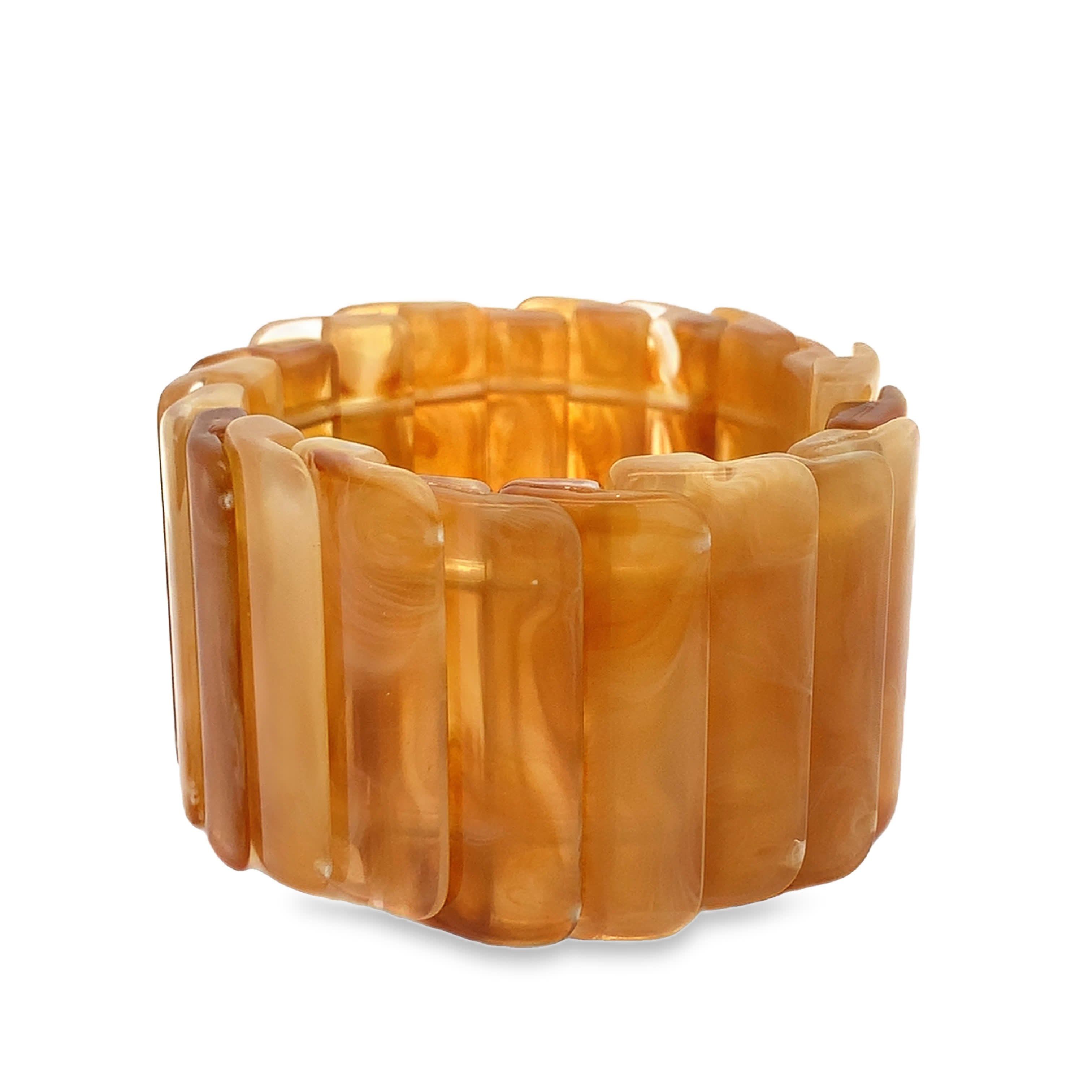 Współczesna bransoletka ze złoconej stali bez metalu