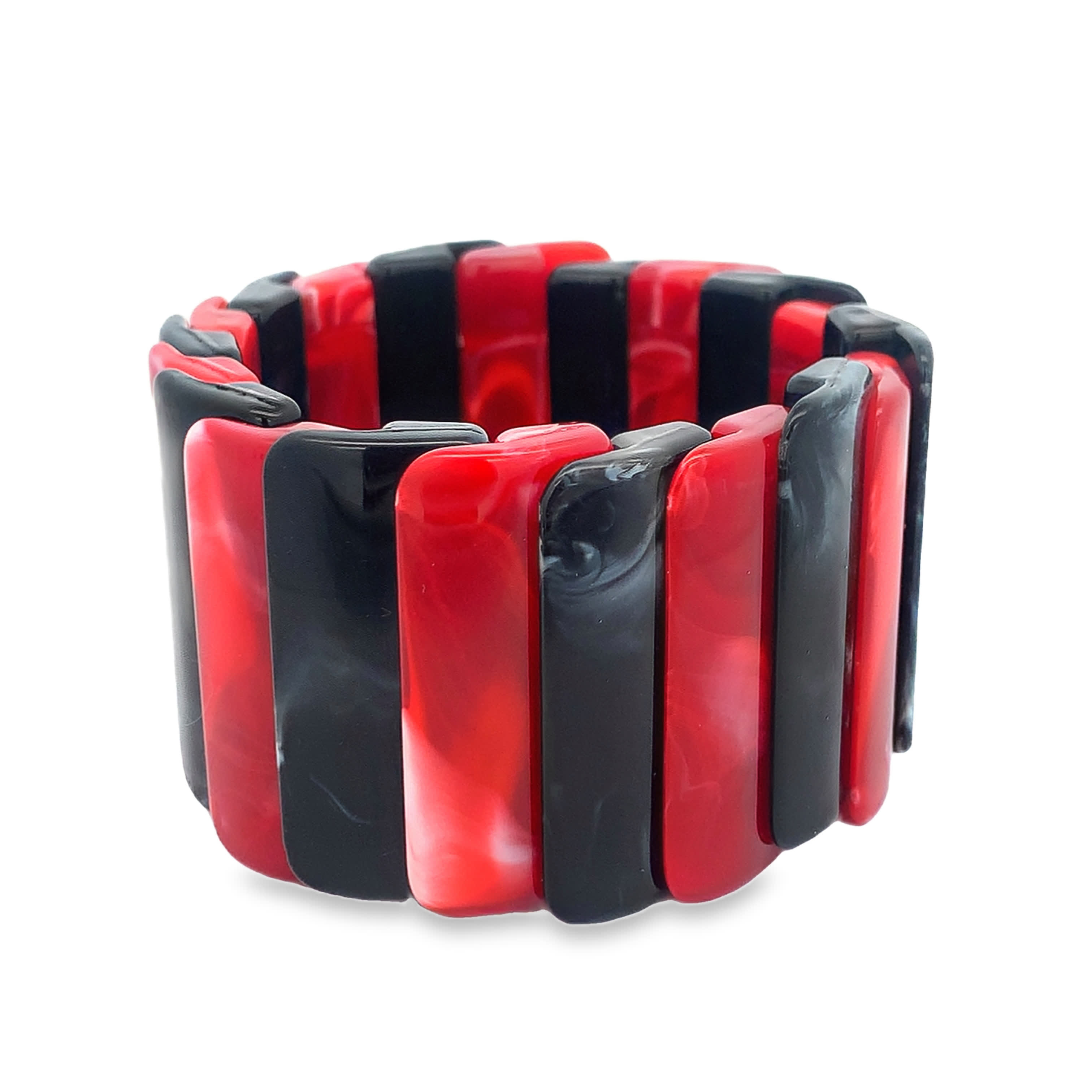 Nowoczesna dwukolorowa elastyczna bransoletka